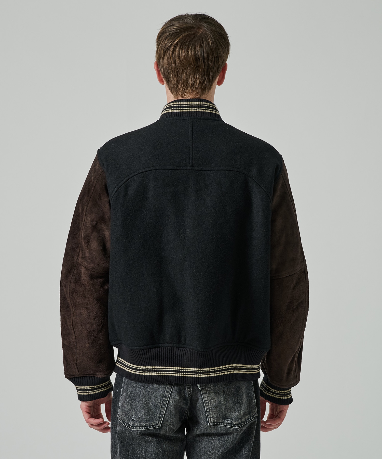 LEATHER STUDIUM JACKET SUGARHILL