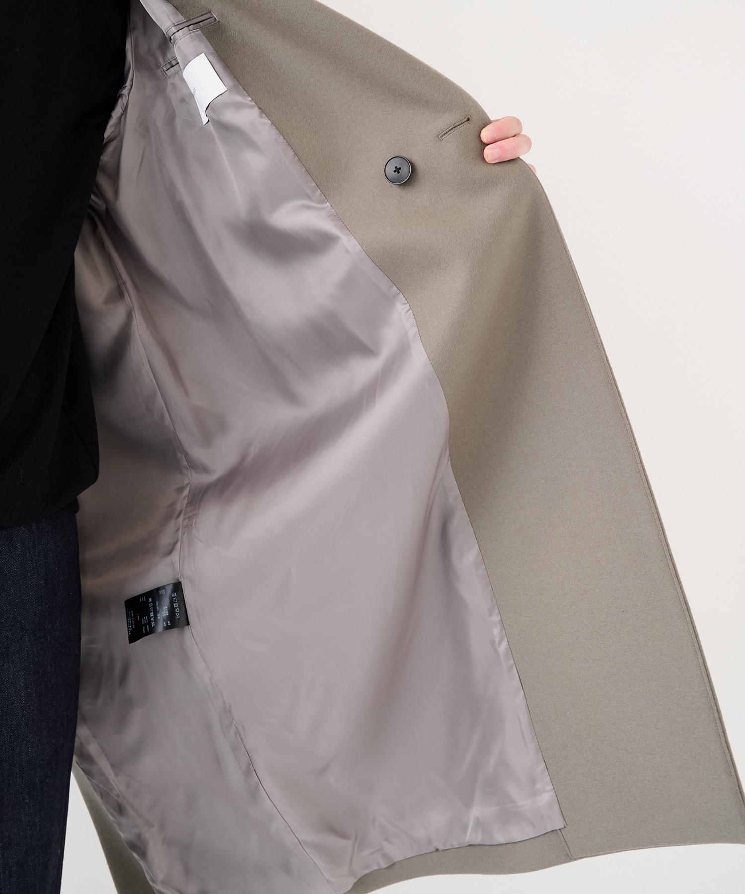 Super140 Wool Melton Over Chester Coat STUDIOUS