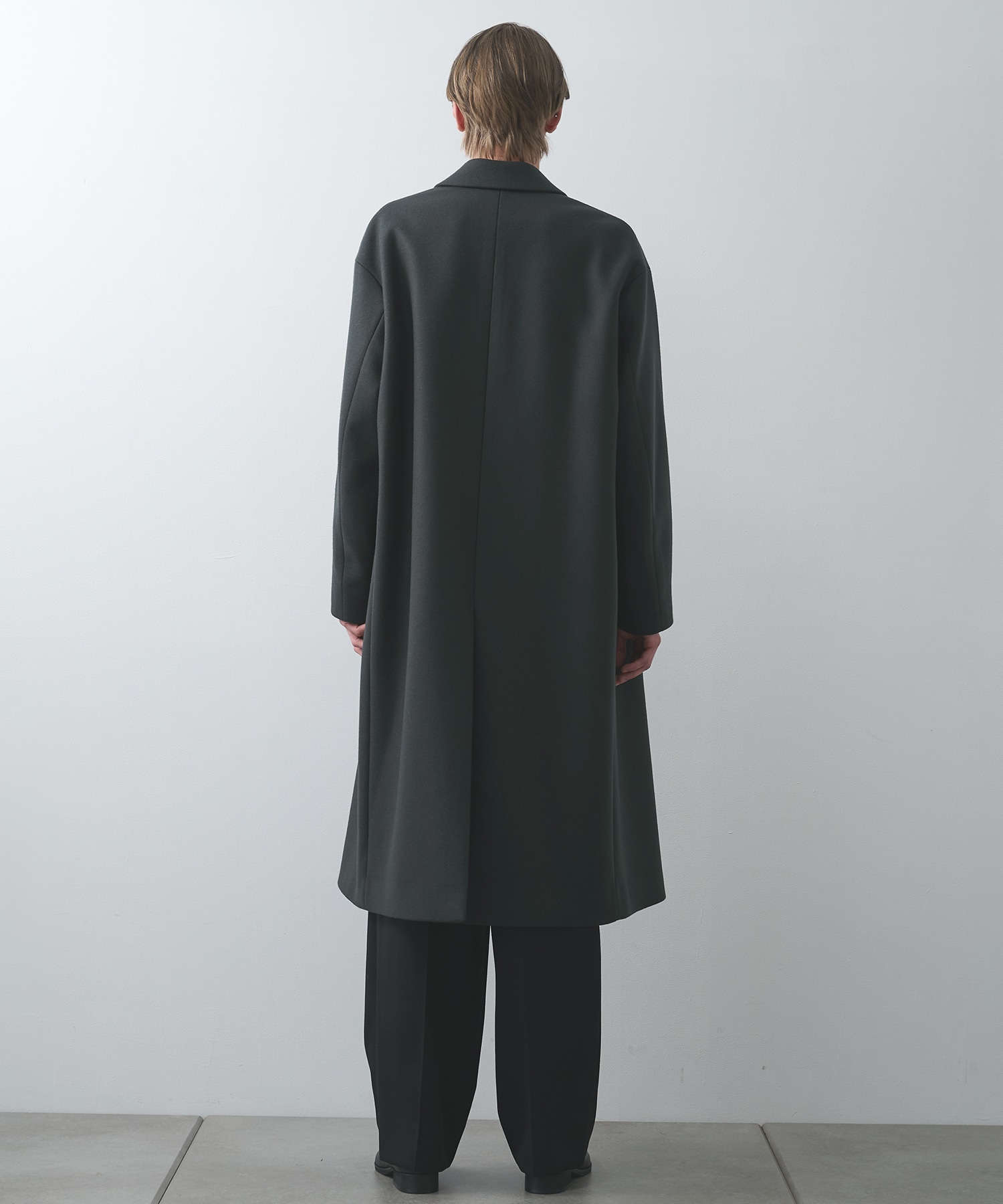 Super140 Wool Melton Over Chester Coat STUDIOUS