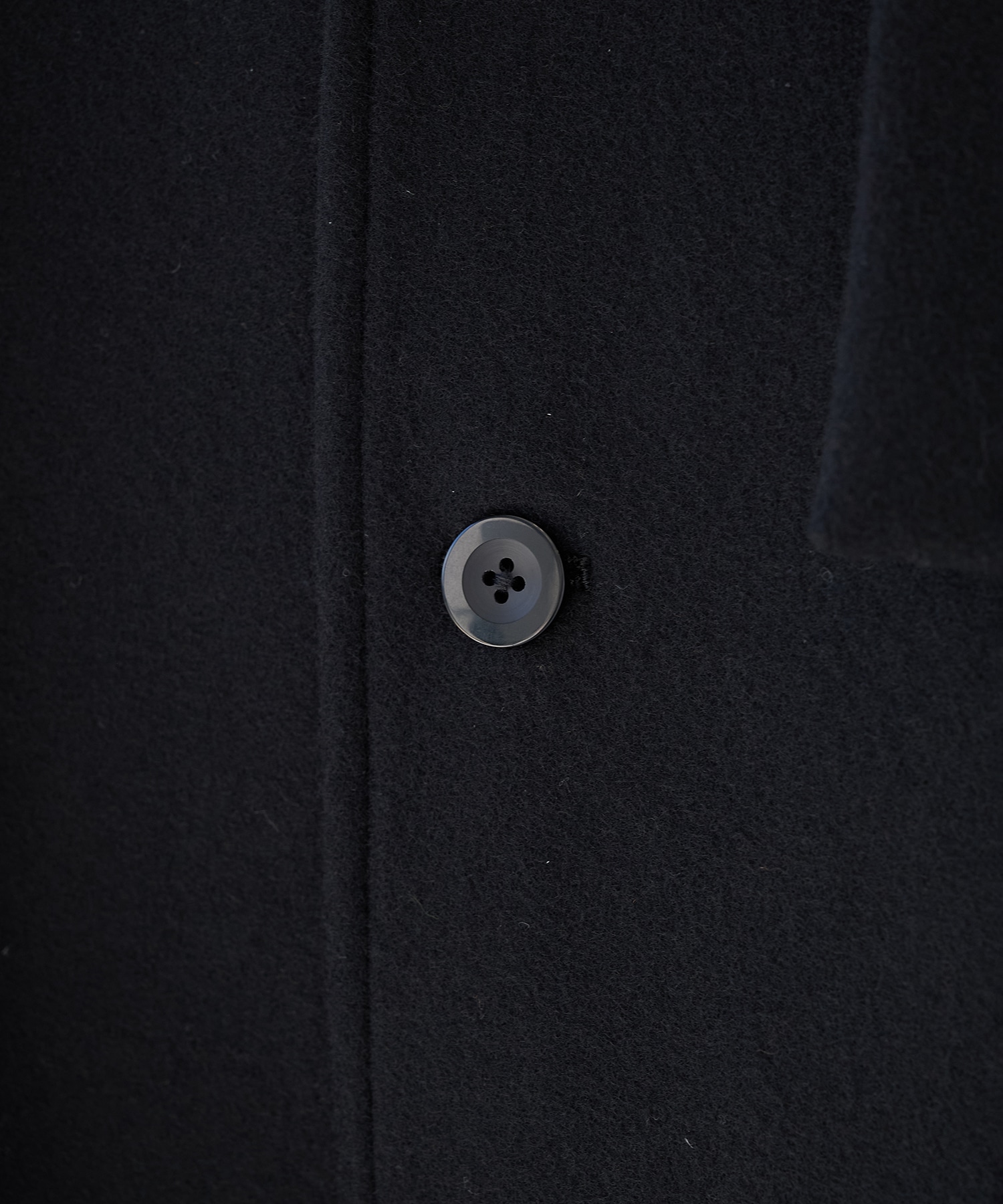 Lamb Wool Melton Layerd Long Coat CULLNI