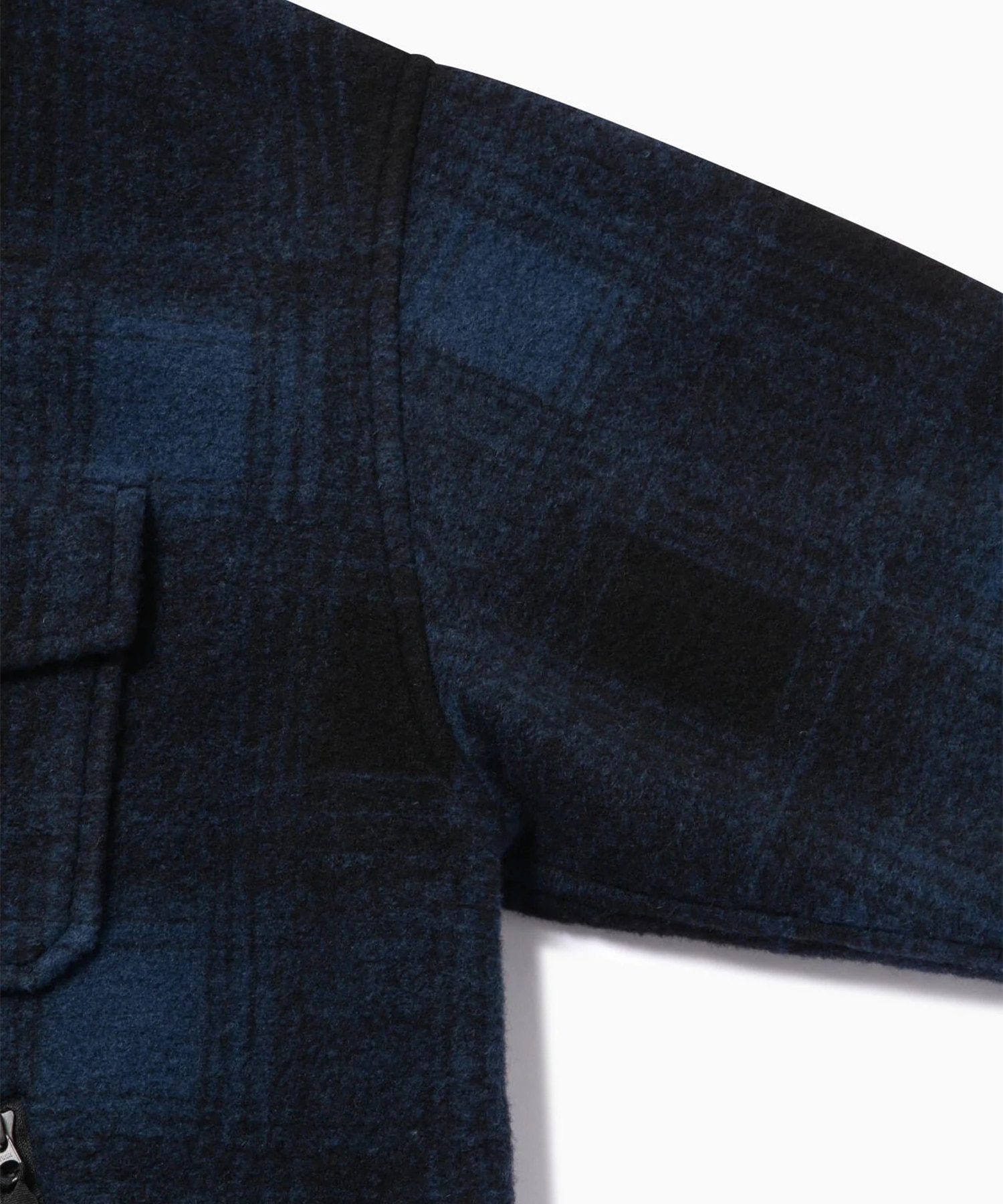 wool shaggy jacket long and wander