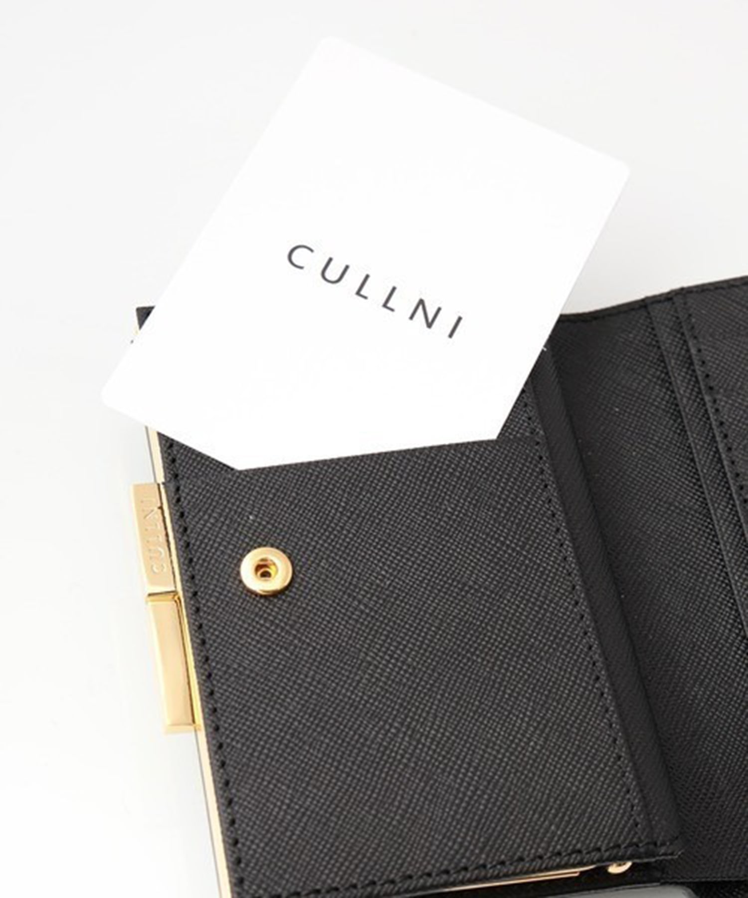 Leather Mini wallet With A Clasp CULLNI