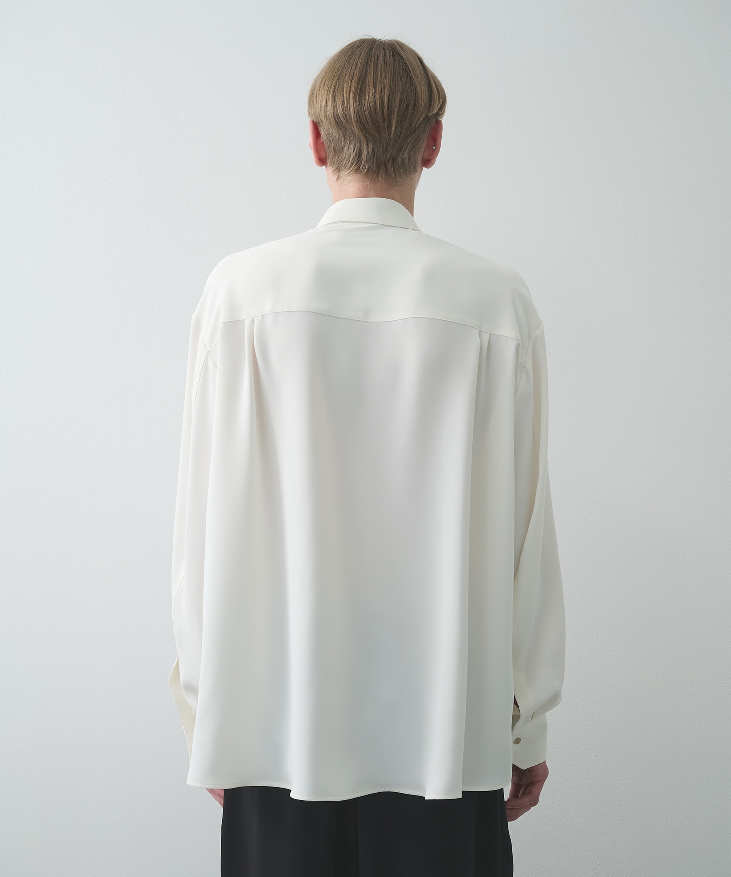 Double Cloth Chin Tab Long Sleeve Shirt CULLNI