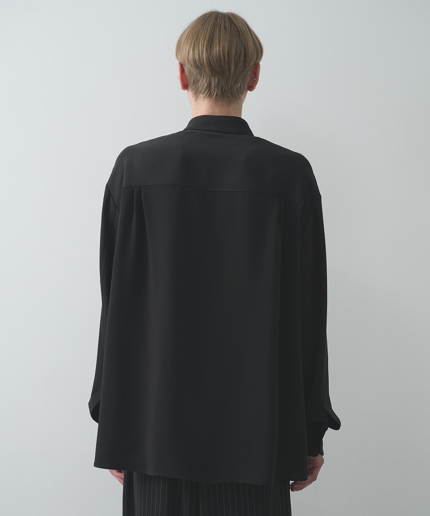 Double Cloth Chin Tab Long Sleeve Shirt CULLNI