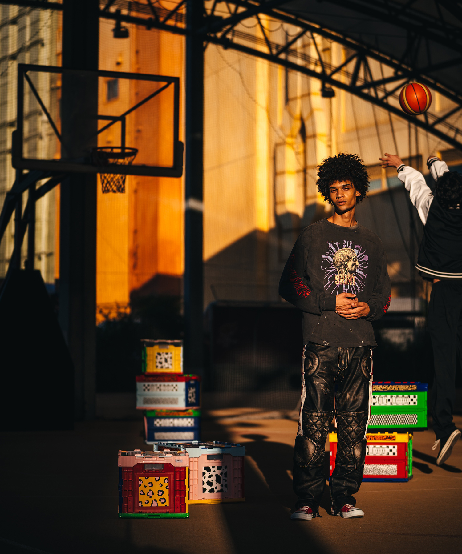 SM-MK8-0000-026/LS T-SHIRT/HEAD/BLACK SAINT M××××××