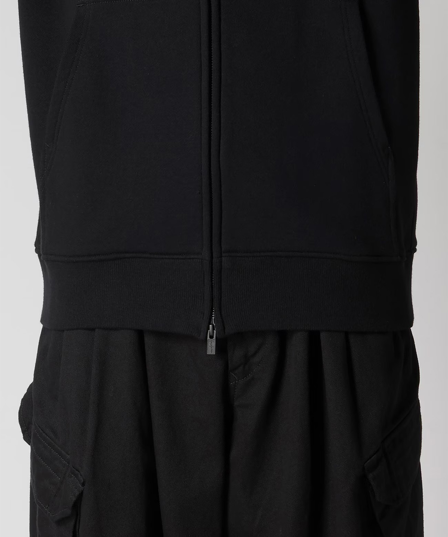 Zip フーディ刺繍 Yohji Yamamoto