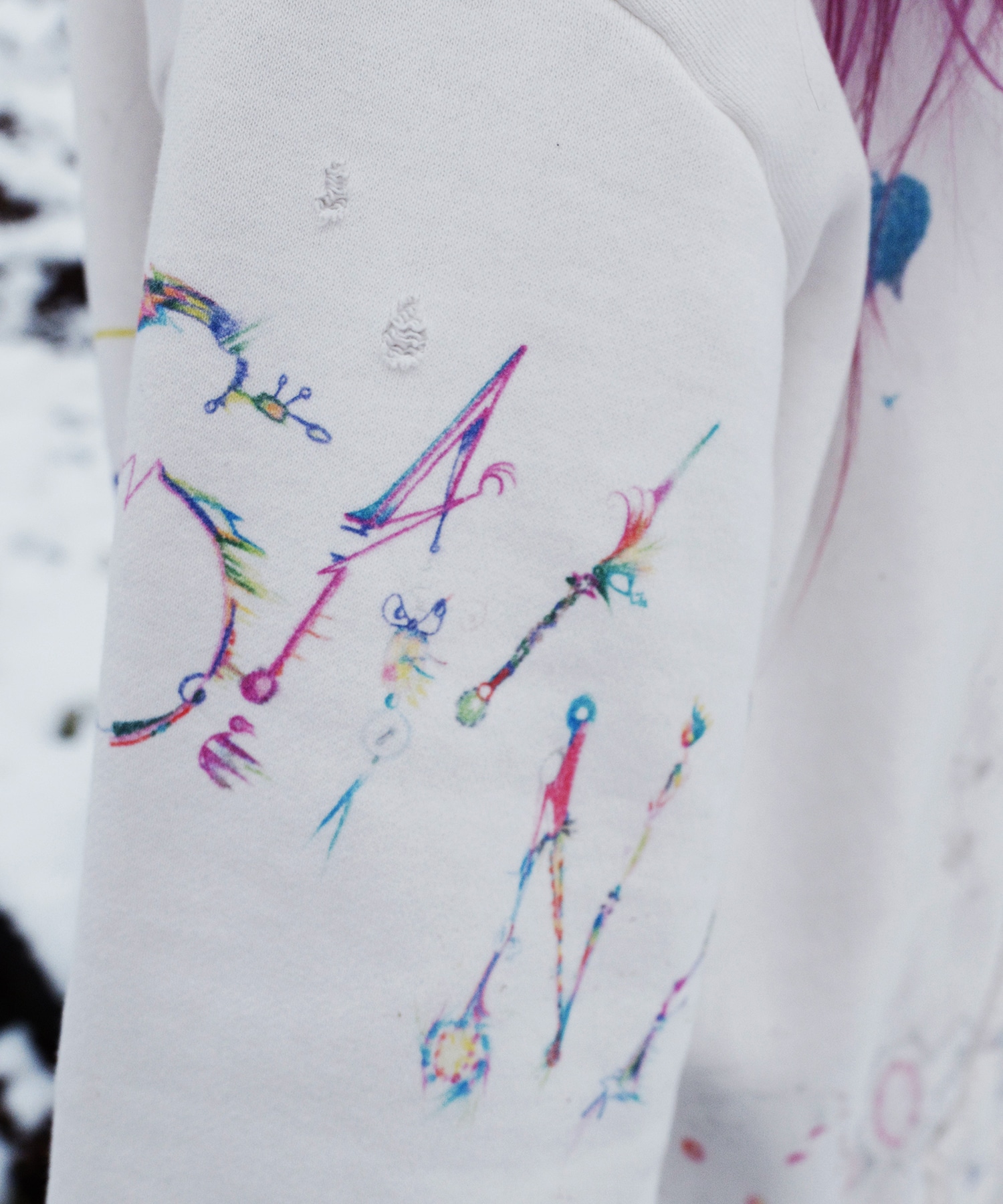 SM-MK8-0000-C17/COCO_DOUBLE FACE HOODIE/WHT SAINT M××××××