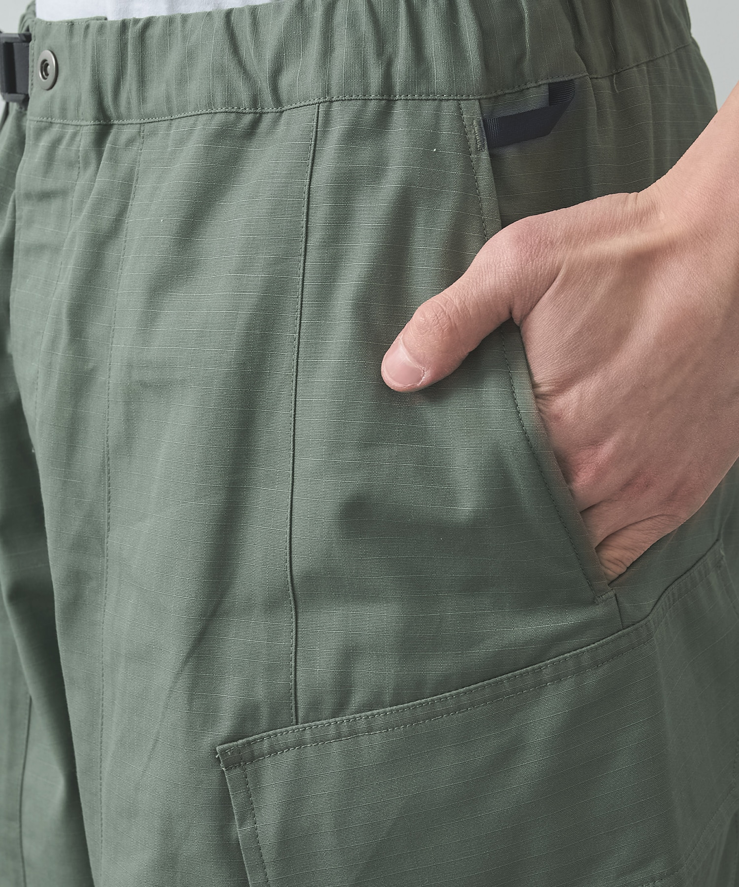 THE CHANGING LENGTH/HEM CROPPED CARGO PANTS POLIQUANT