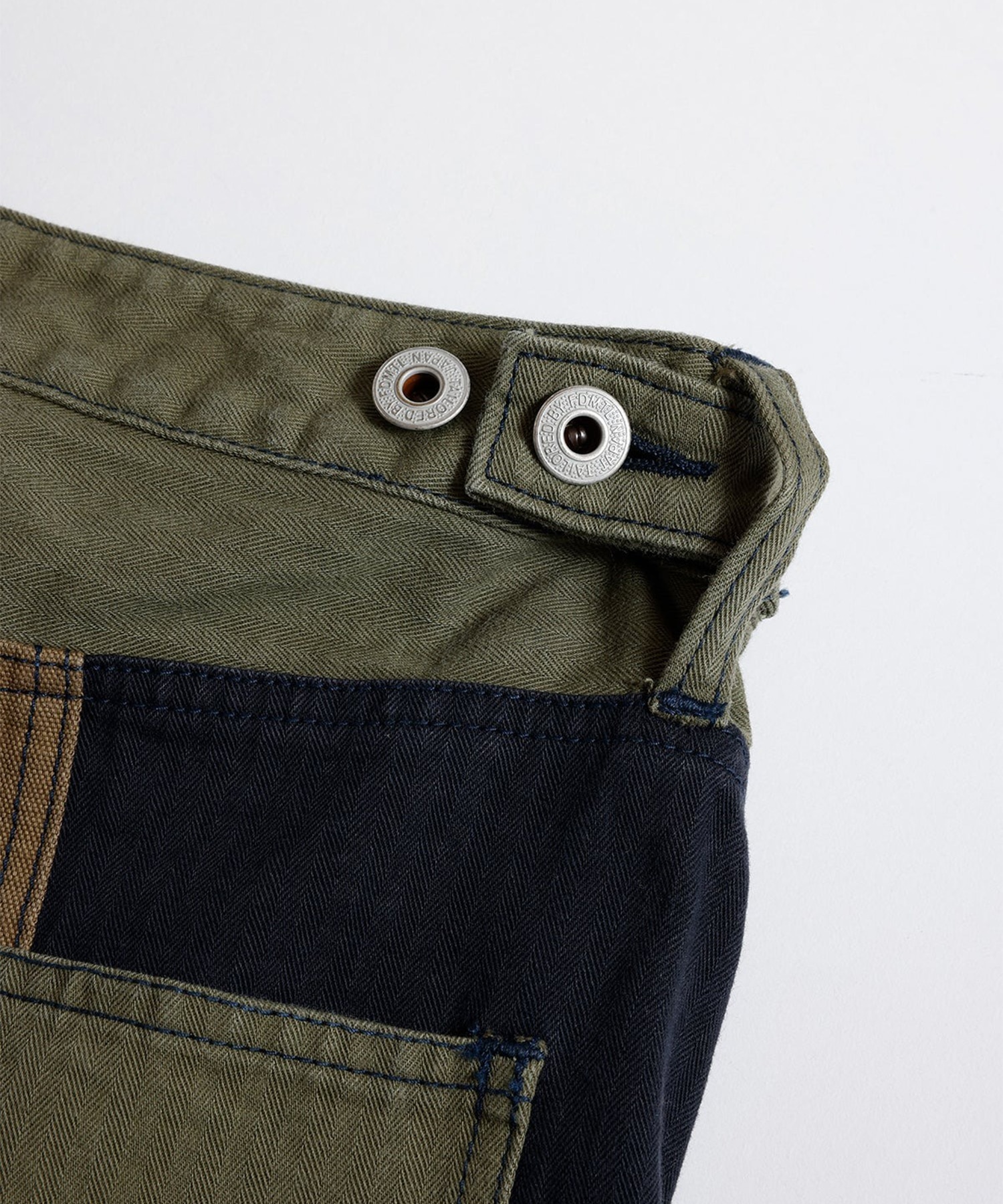 PATCHWORK DOUBLE KNEE PANTS RINSE FDMTL