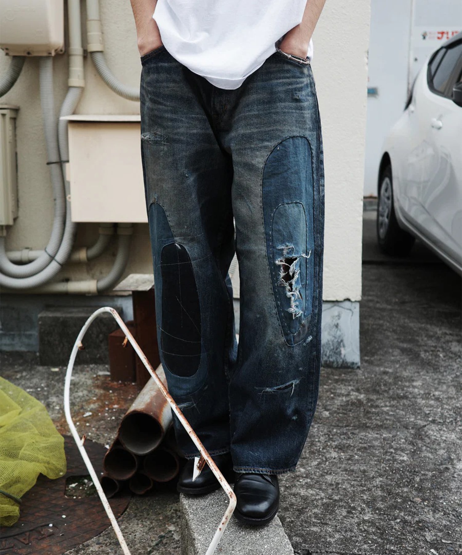 REMAKED WIDE 5P DENIM PANTS ANACHRONORM