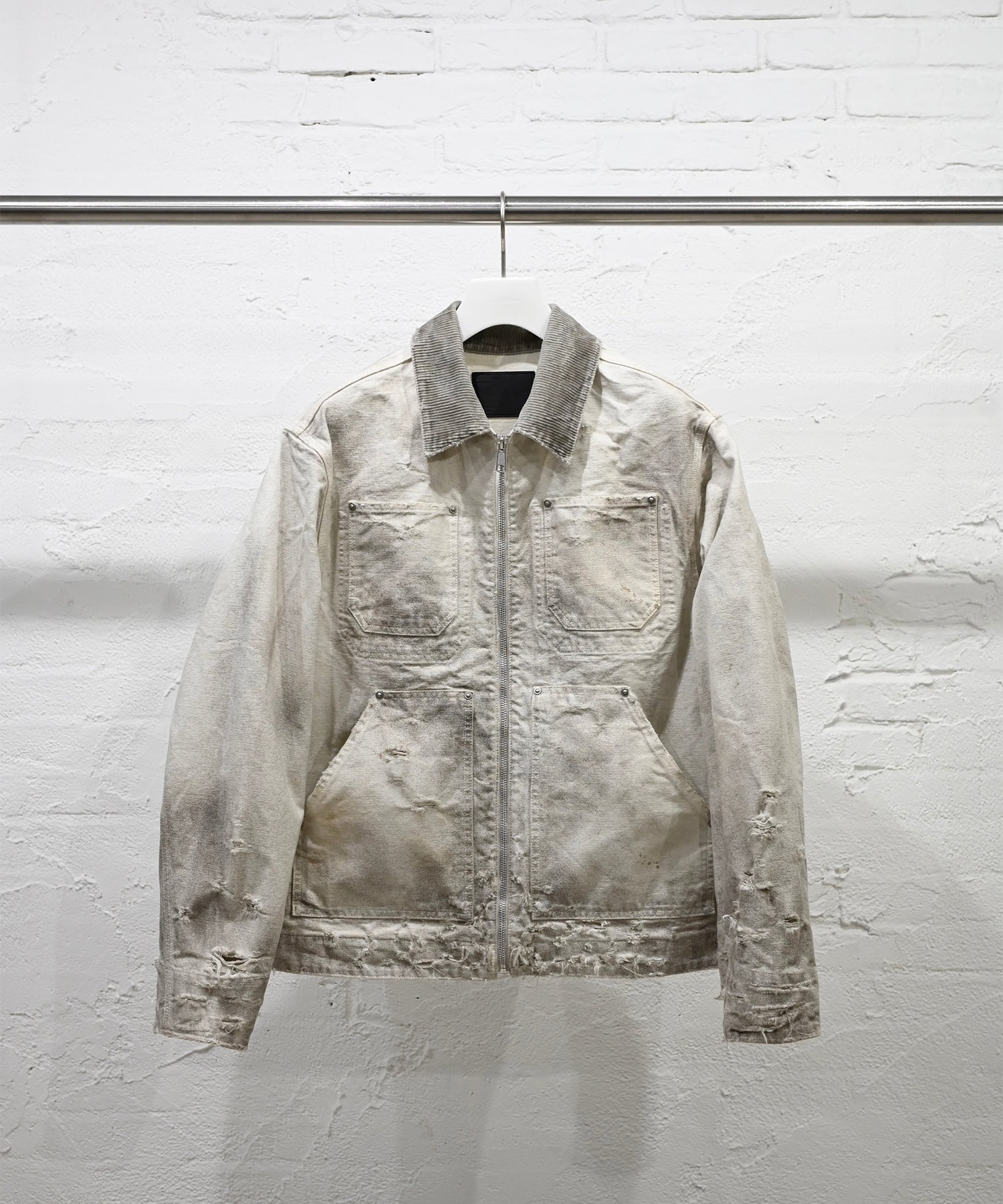 Distressed Work Jacket MIYAGIHIDETAKA