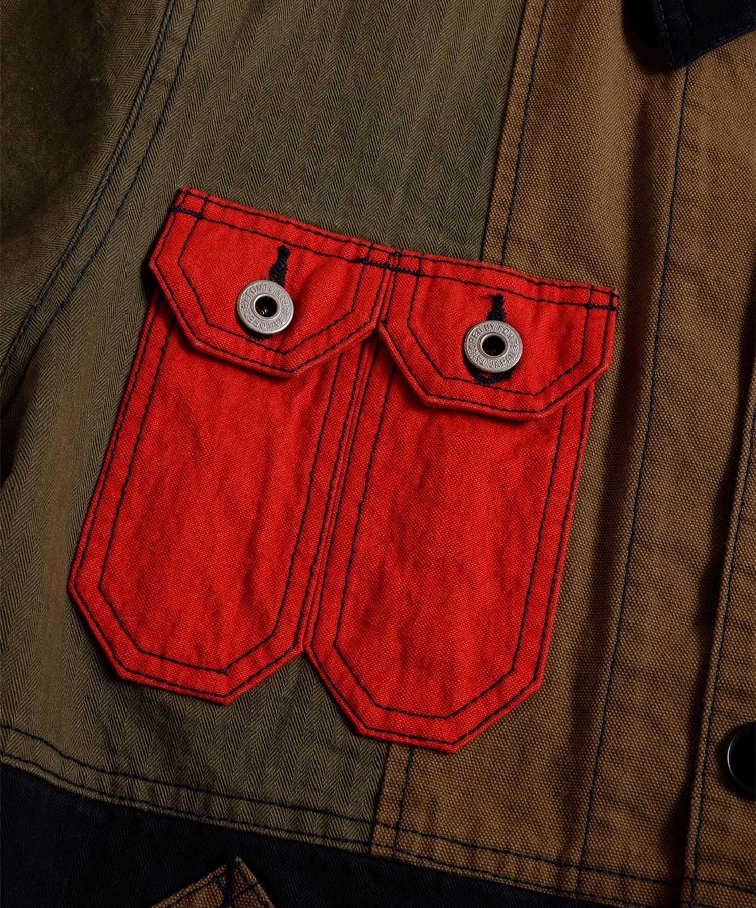 PACHWORK COVERALL JACKET RINSE FDMTL