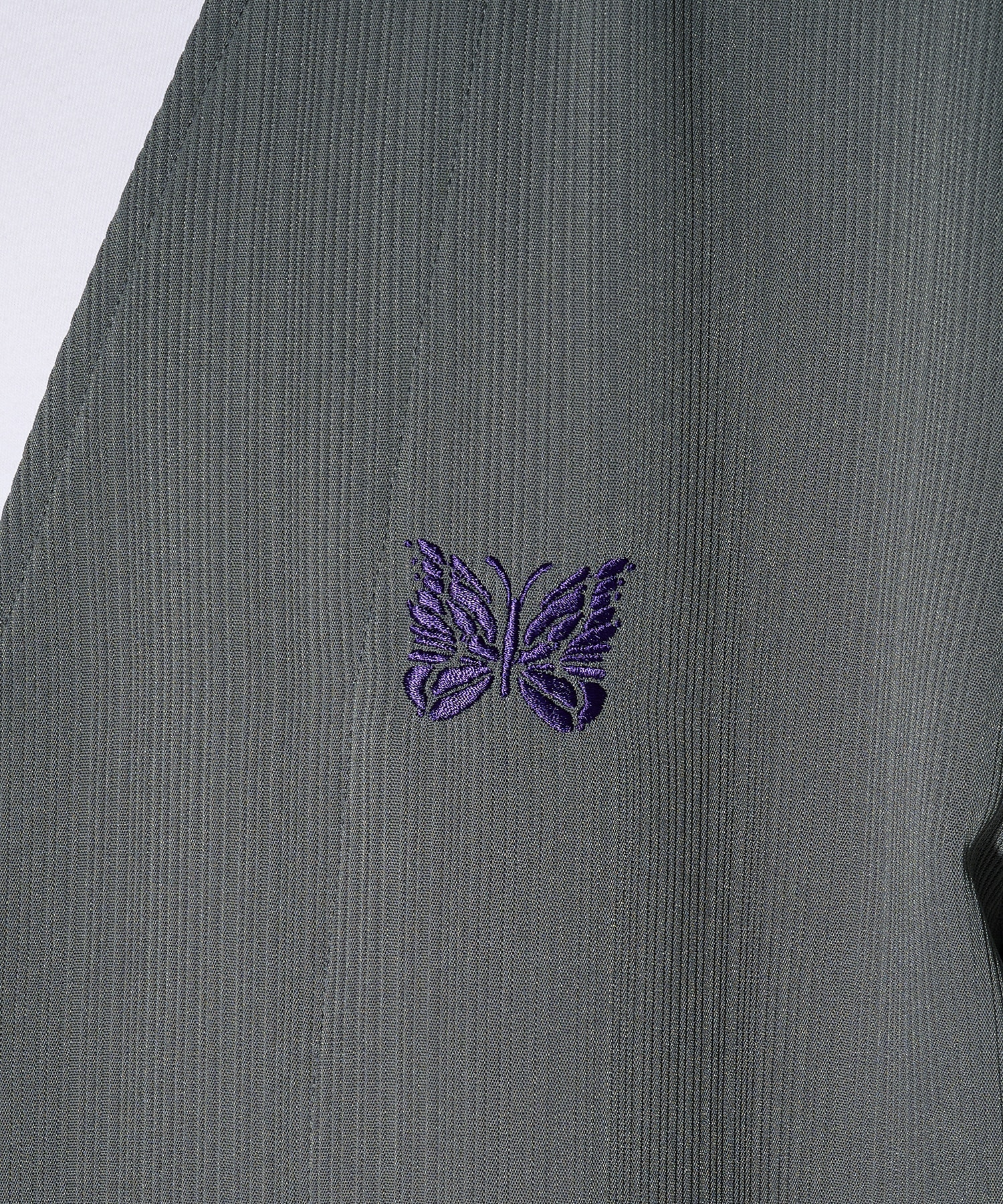 別注 Papillon Emb. Cardigan - Art Pique Pleats NEEDLES