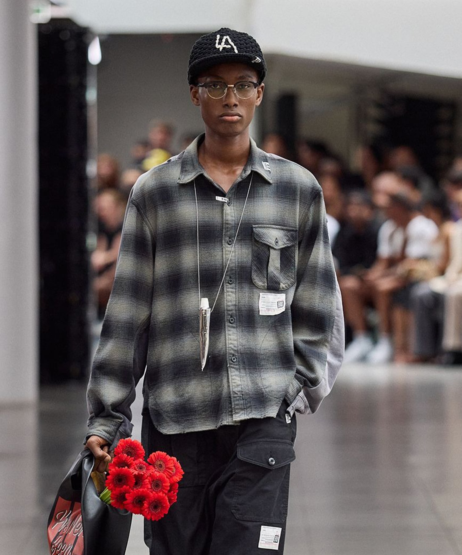 A16AC402 KNIT CAP Maison MIHARA YASUHIRO