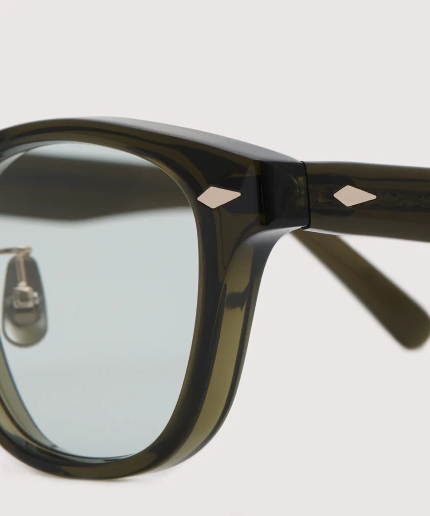 SANSUI FR #5 CLEAR SMOKE OLIVE × GREY GREEN to D.GREY NOCHINO OPTICAL
