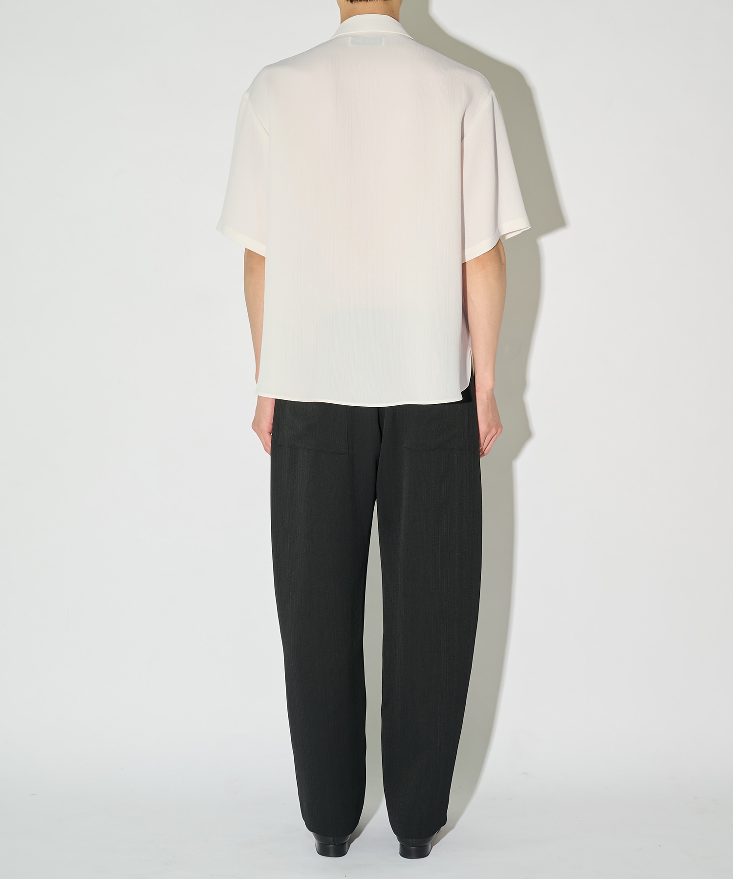 別注 Cord pique Asymmetrical Short Sleeve Shirt CULLNI