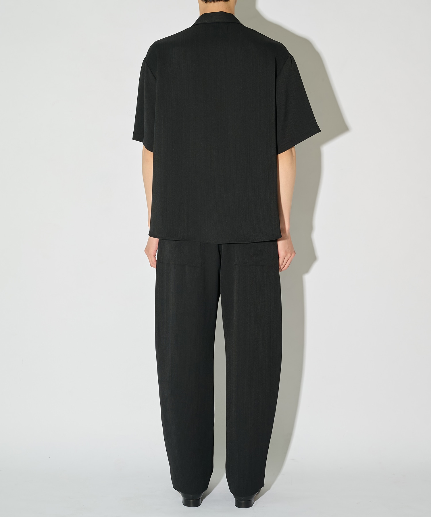 別注 Cord pique Asymmetrical Short Sleeve Shirt CULLNI
