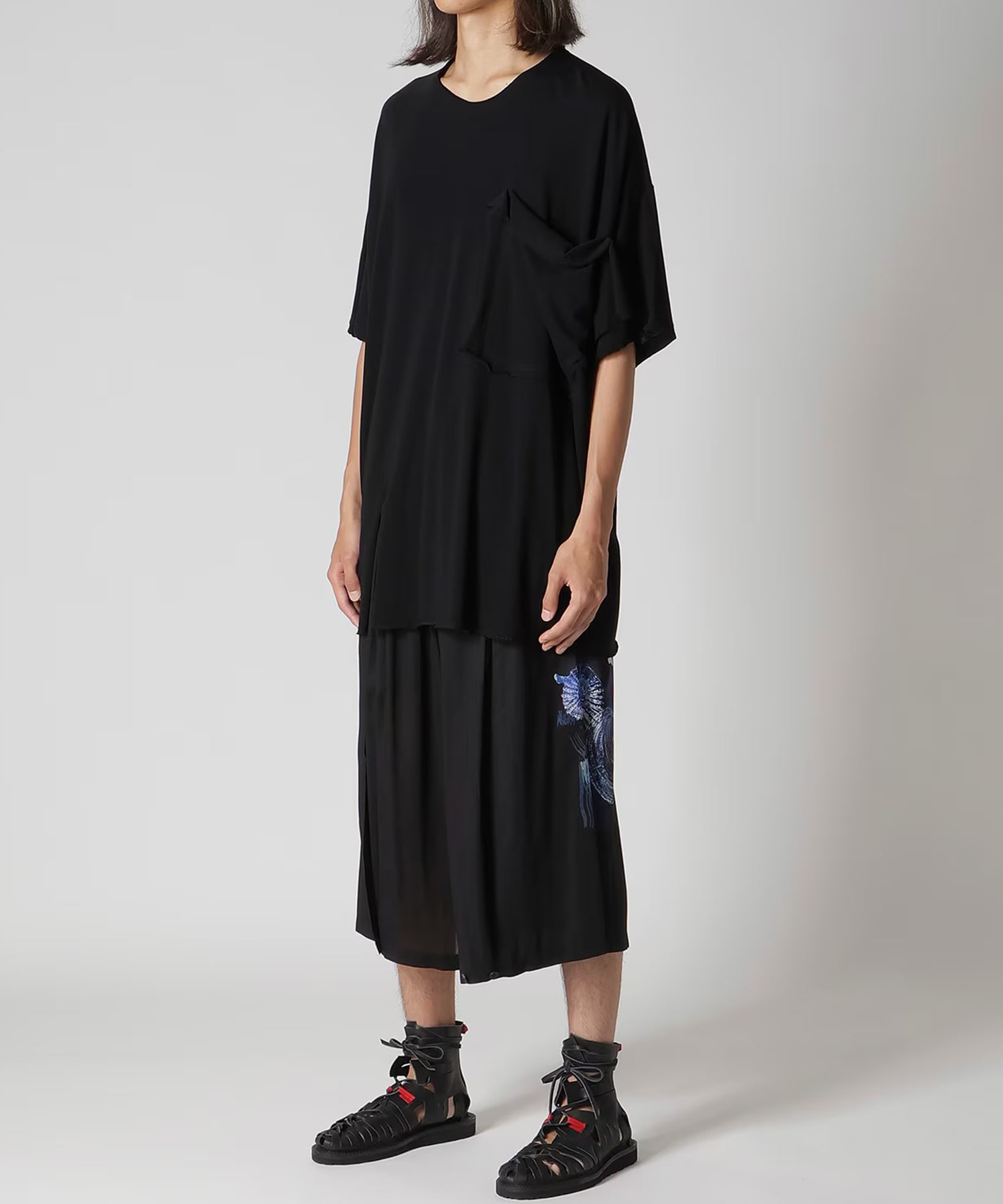 HK-T09-080 POCKET S/S TEE A Yohji Yamamoto