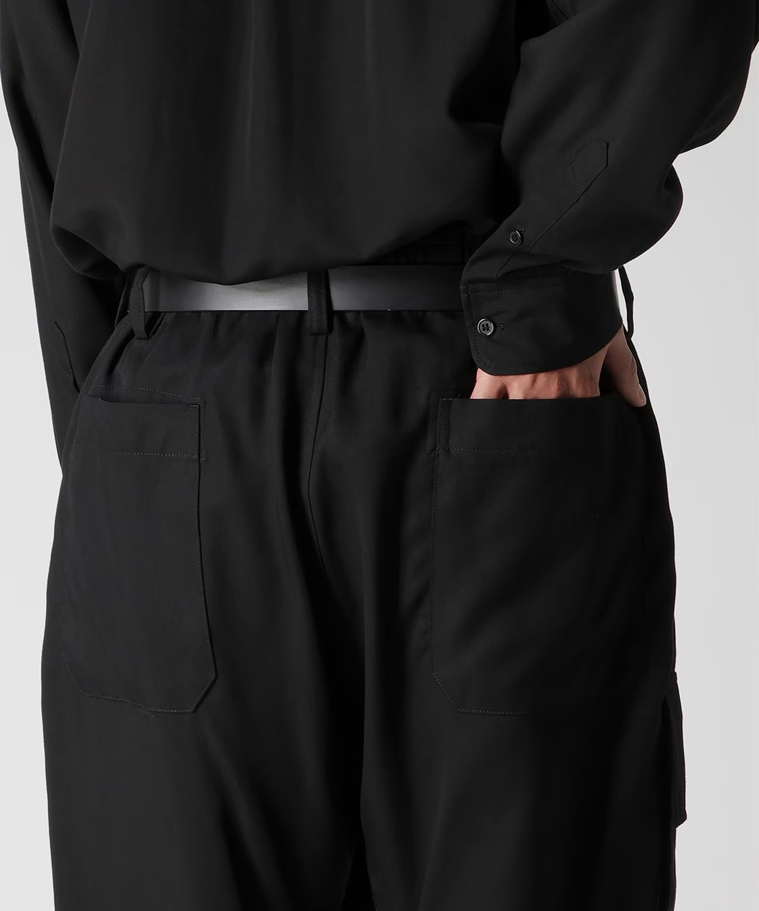 HK-P02-240 RIBBED FLAP POCKET PANTS Y's for men