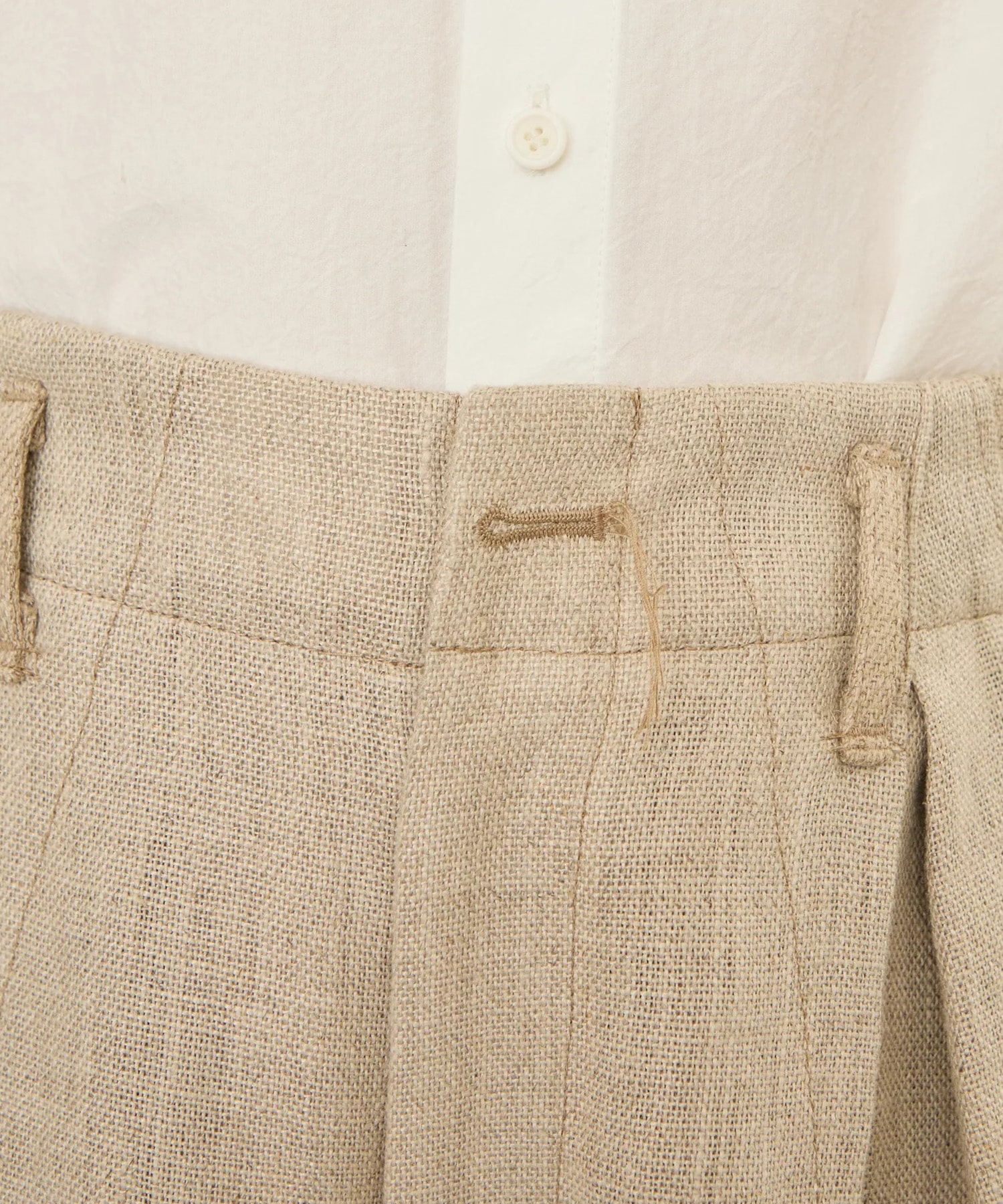 LINEN WIDE PANTS I'm here