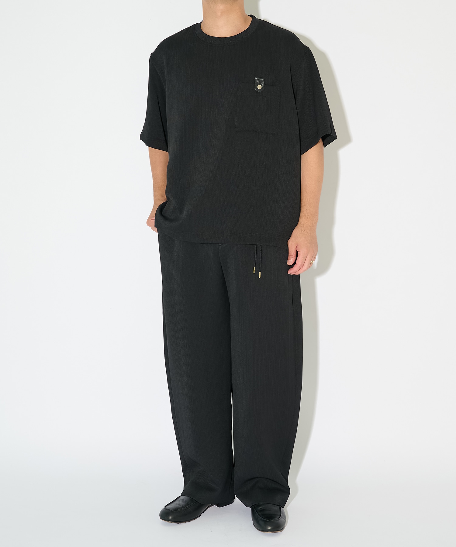 別注 Cord pique Drawstring Relaxed Pants CULLNI