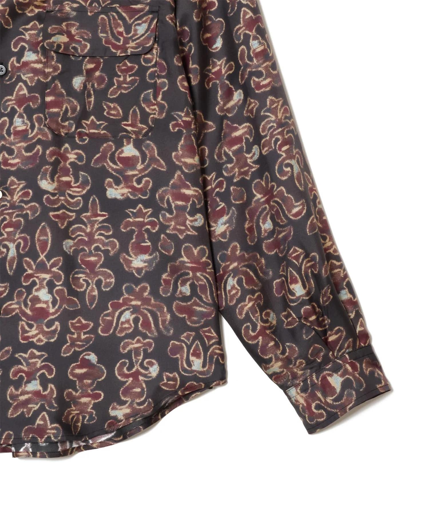 SILK OPEN COLLER SHIRT SUGARHILL