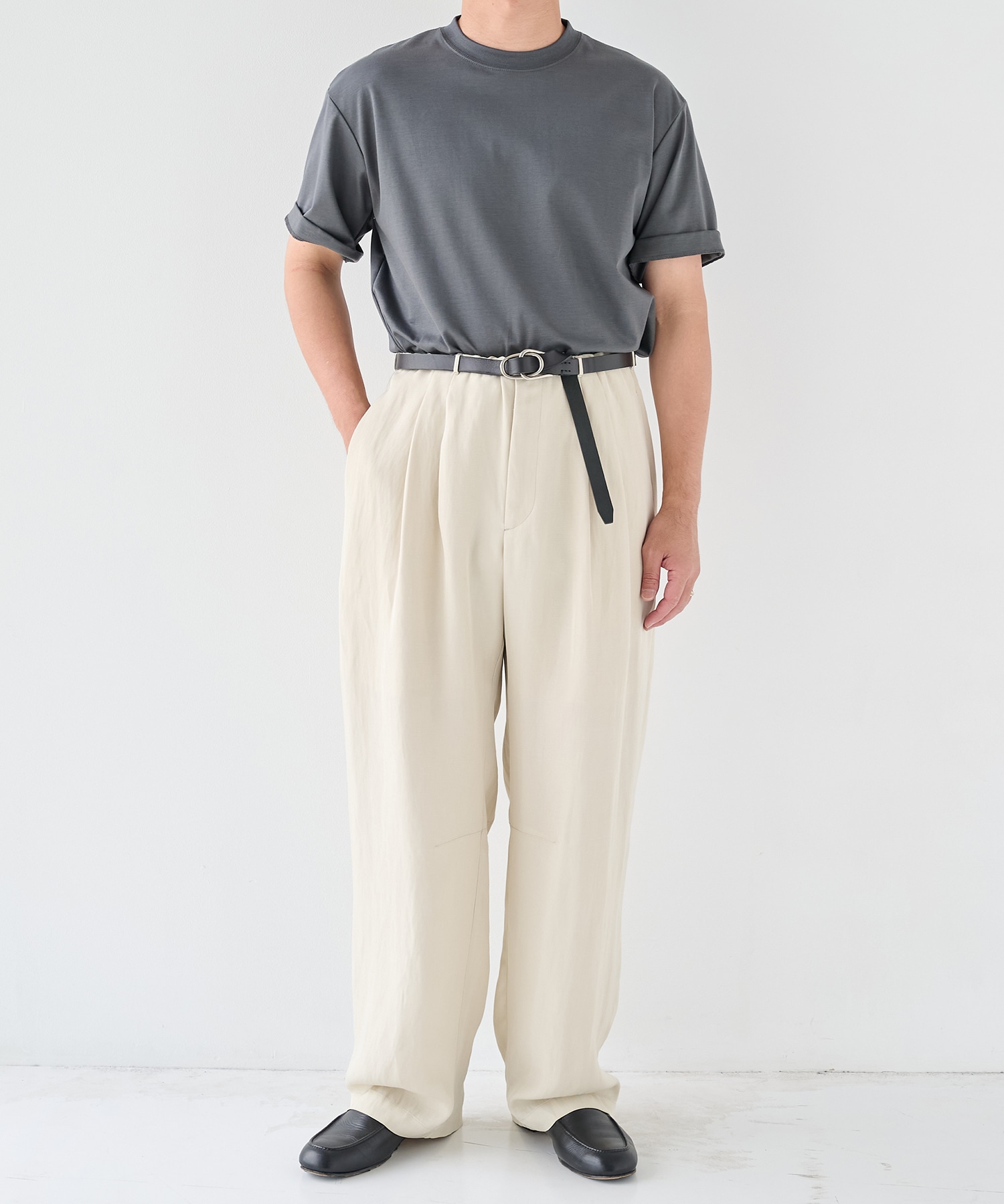 Noseason Linen Wide Pants STUDIOUS