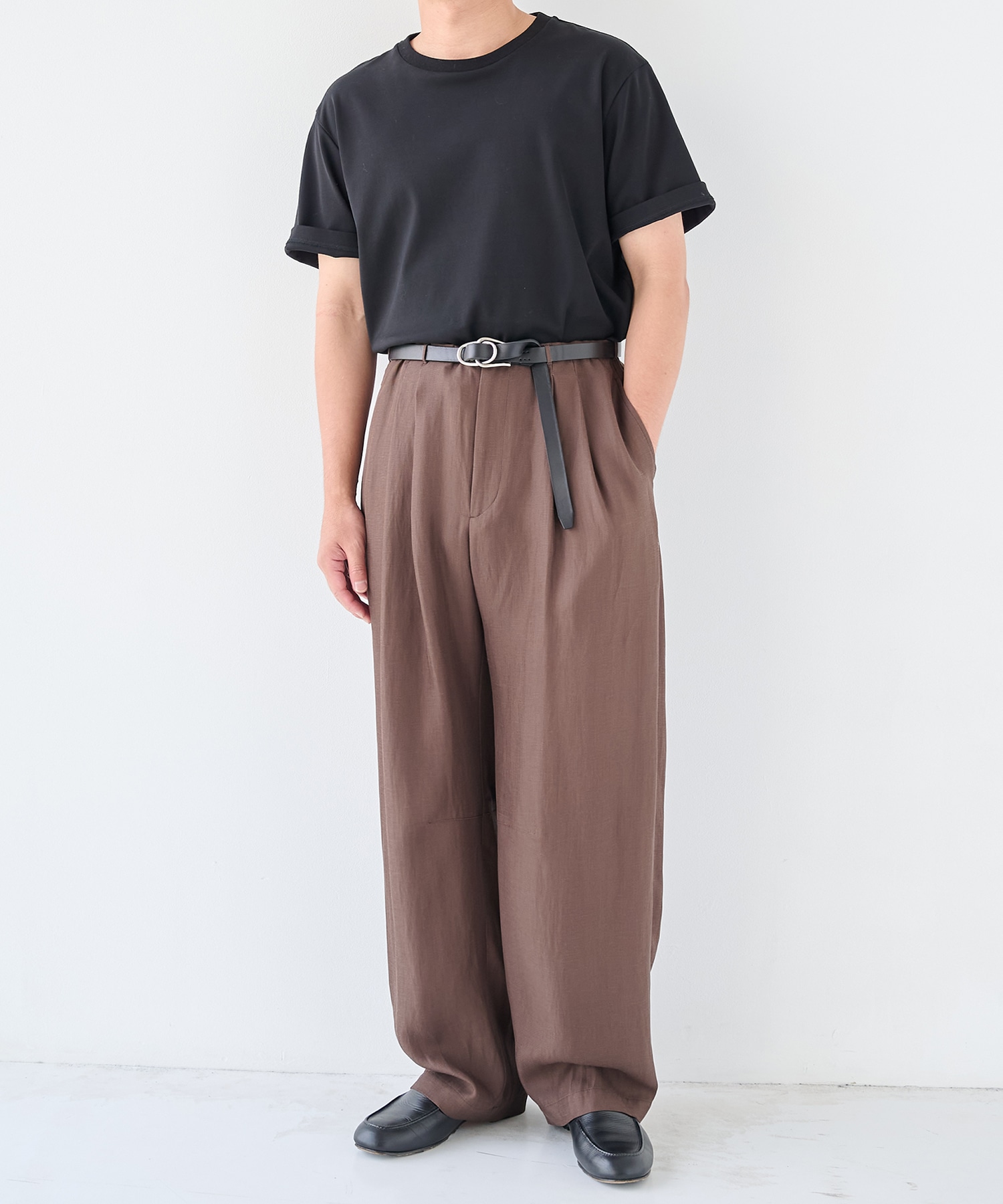 Noseason Linen Wide Pants STUDIOUS