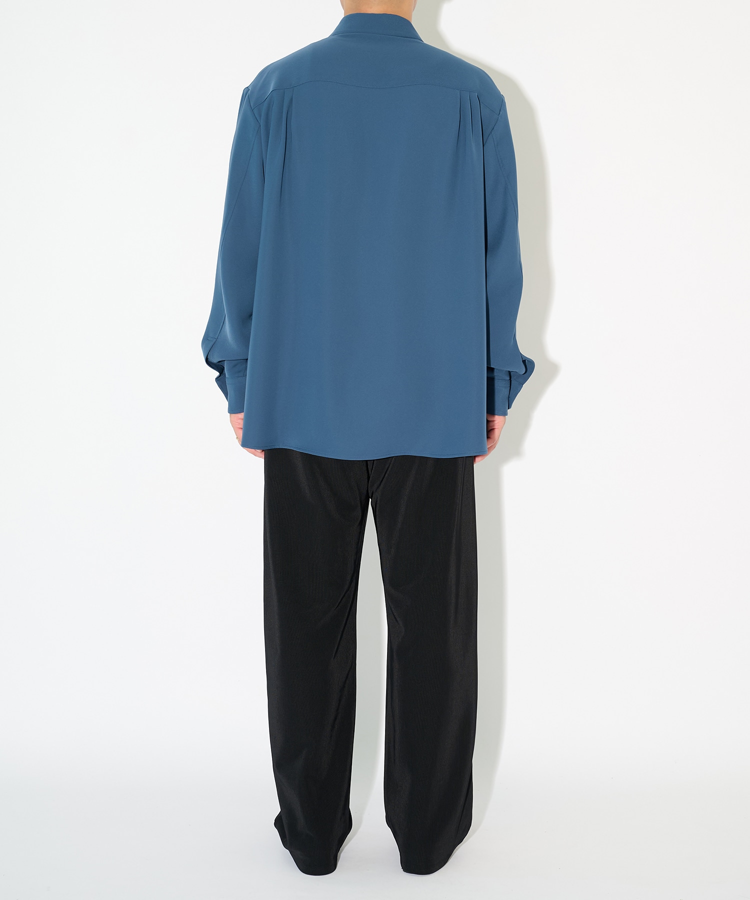 Stretch Fiber Cord Pique Drawstring Wide Pants CULLNI