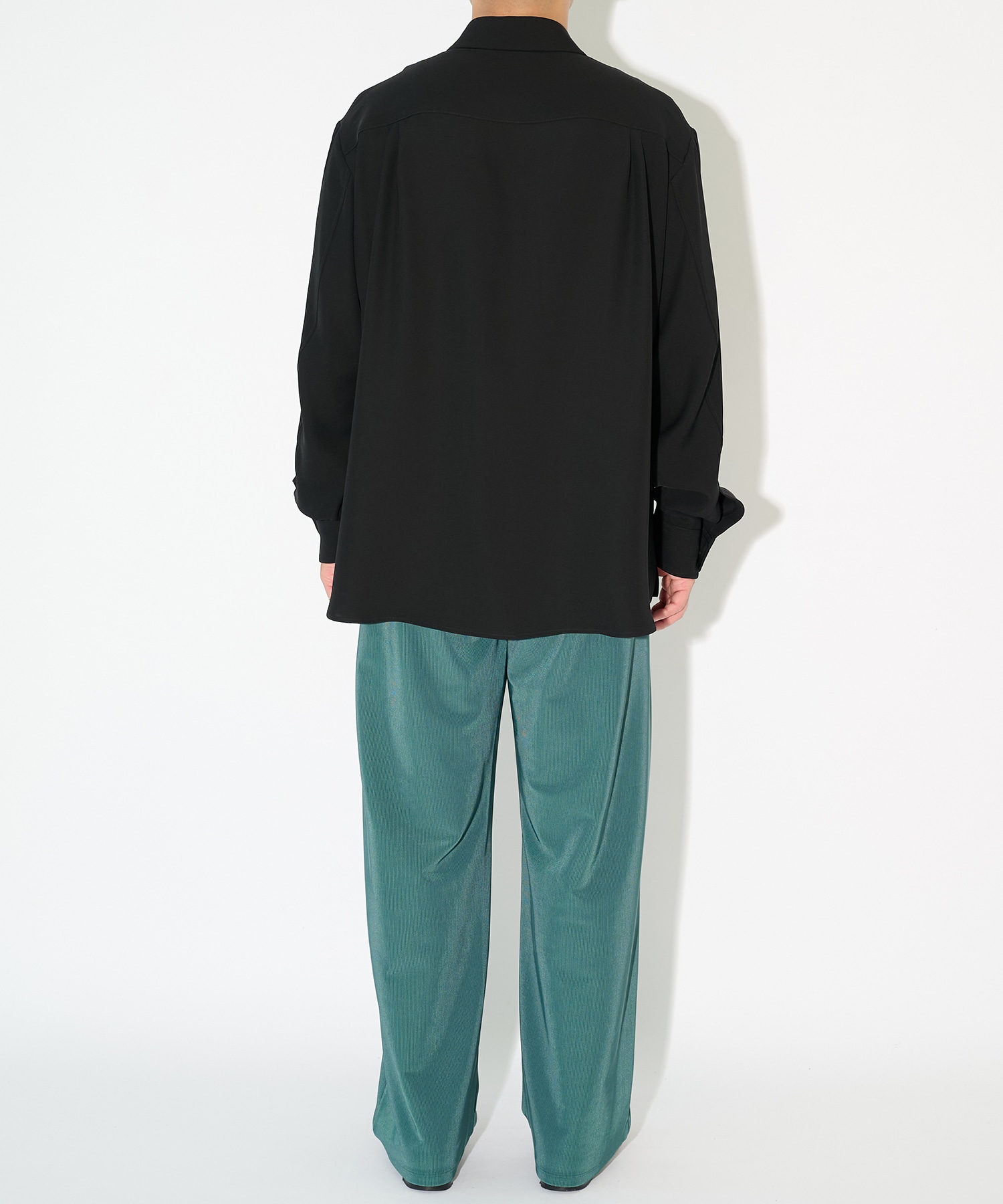 Stretch Fiber Cord Pique Drawstring Wide Pants CULLNI