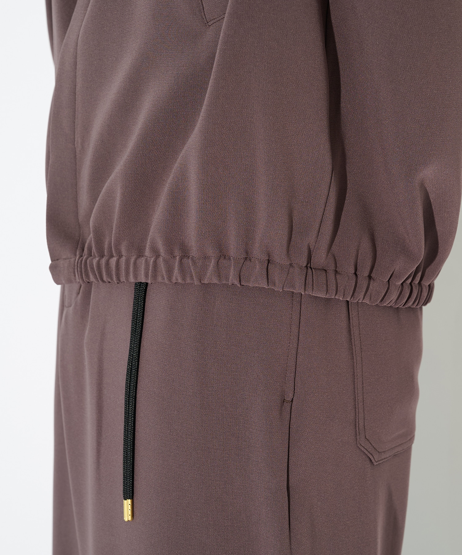 Triacetate Airy Cloth Long Sleeve Shirt Blouson CULLNI