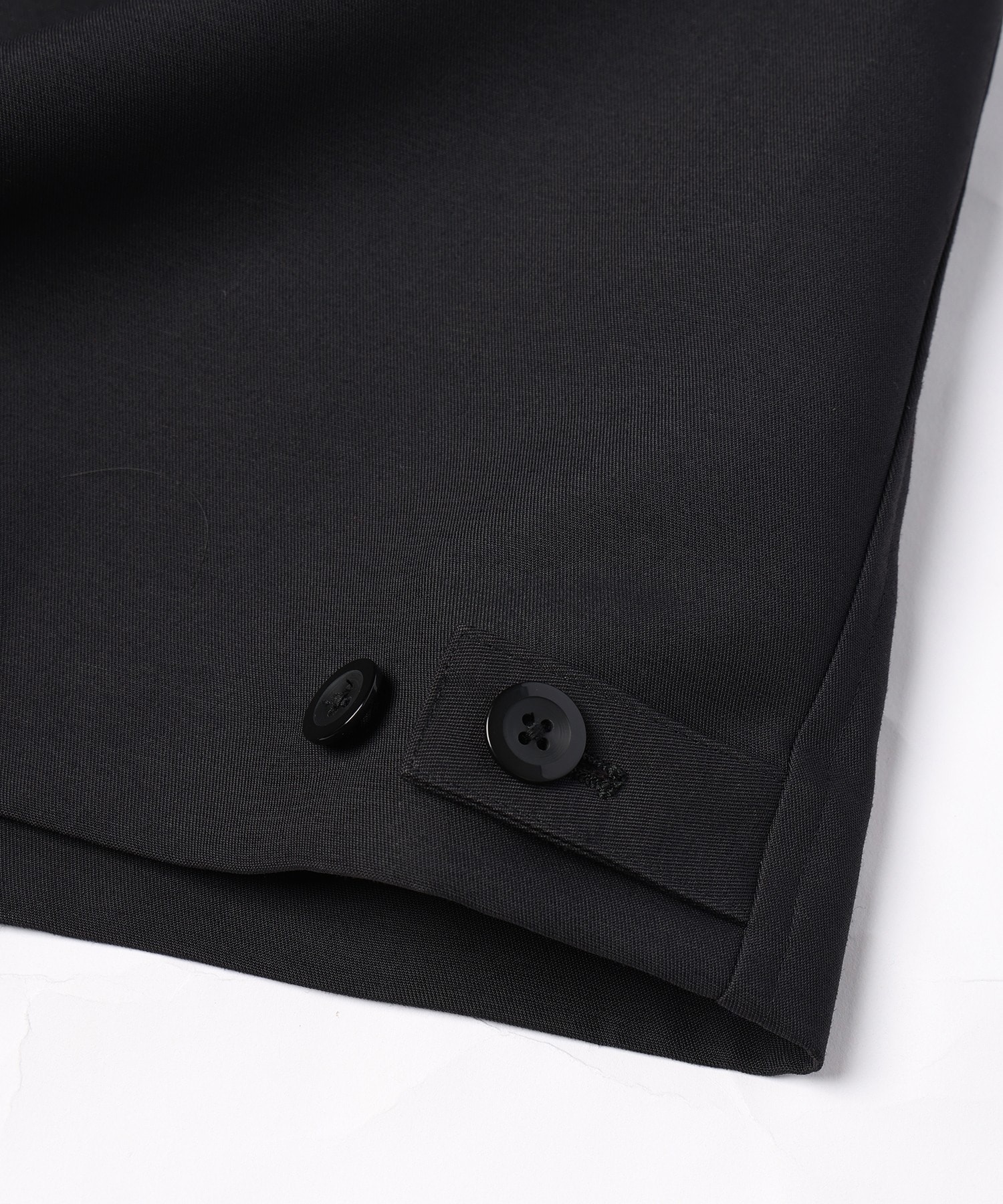 Structuerd Twill Double Cloth Leather Collar Blouson CULLNI
