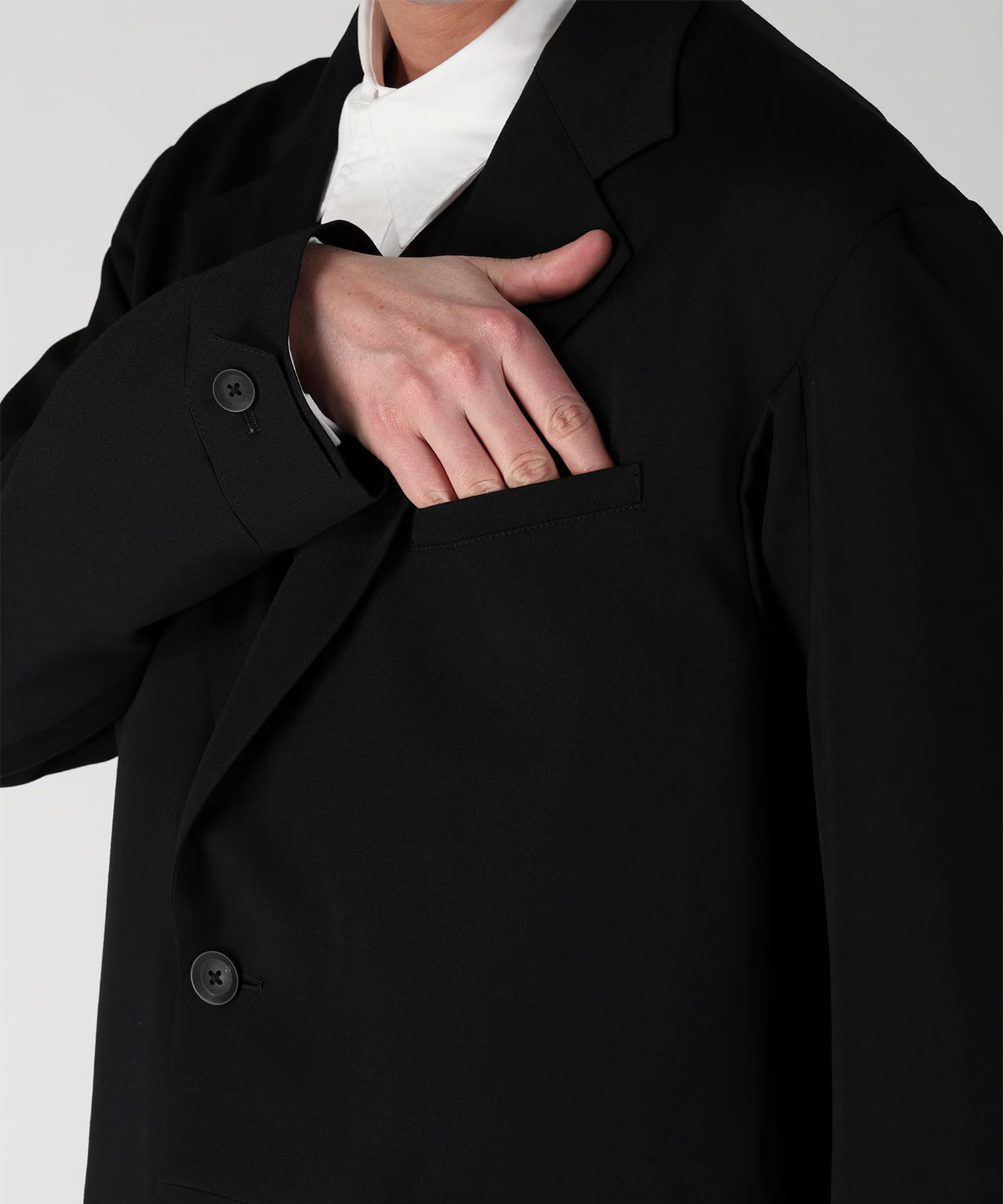 NOTCH GABARDINE JACKET Yohji Yamamoto