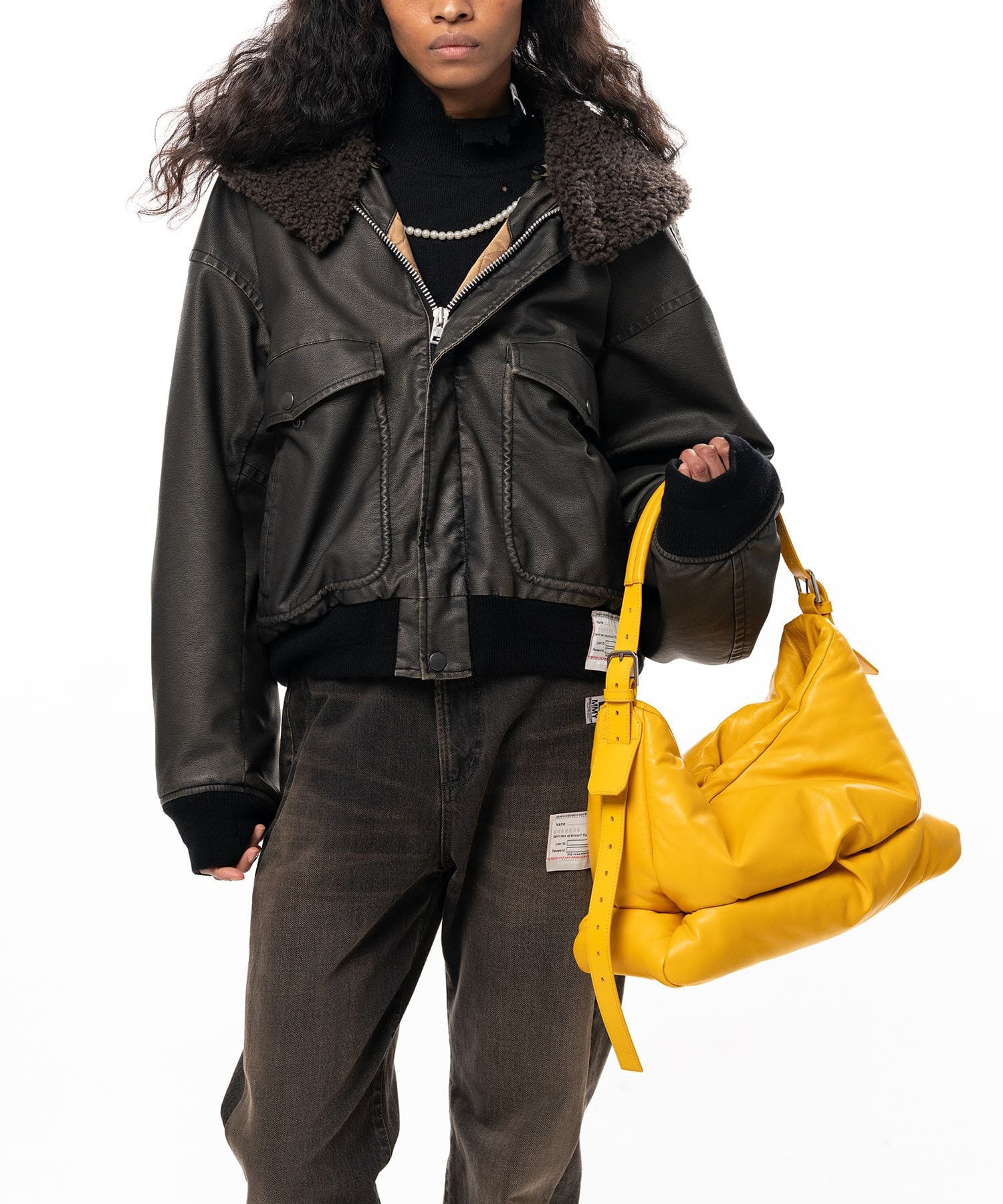 PUCKER Puffer Hobo Bag Maison MIHARA YASUHIRO