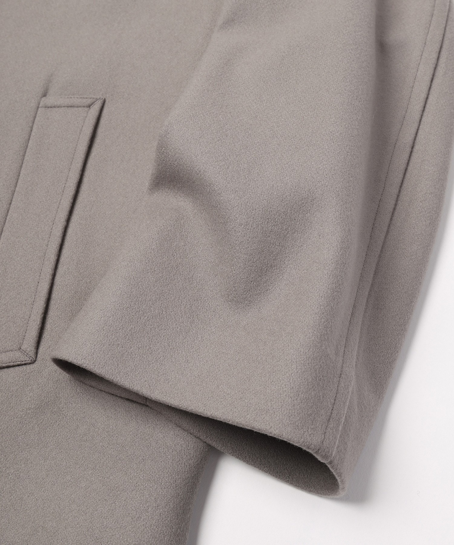 Signature Melton Minimal Tie Locken Long Coat CULLNI