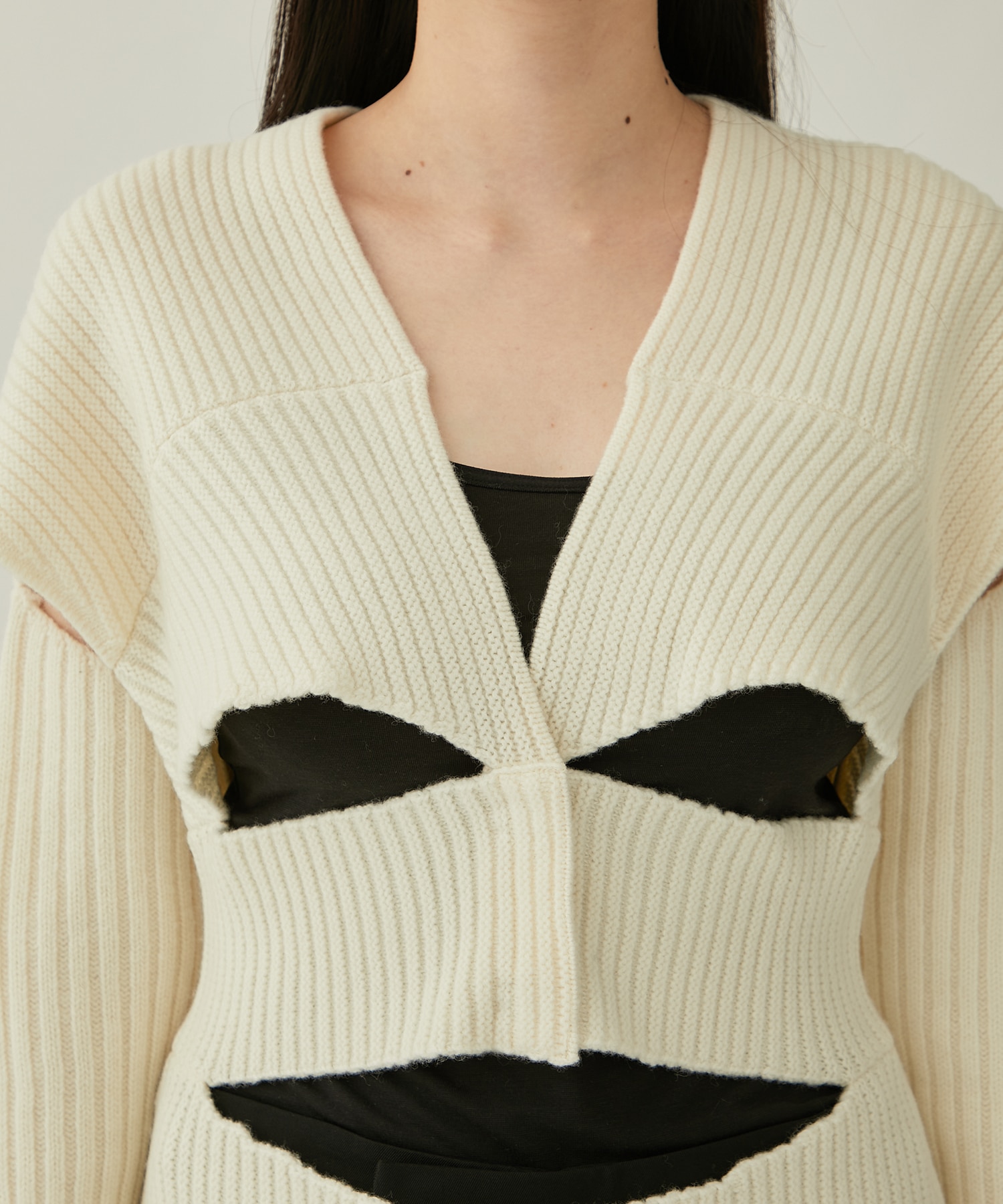 別注〉BANDAGE KNIT CARDIGAN(FREE OFF WHITE): FETICO: WOMENS