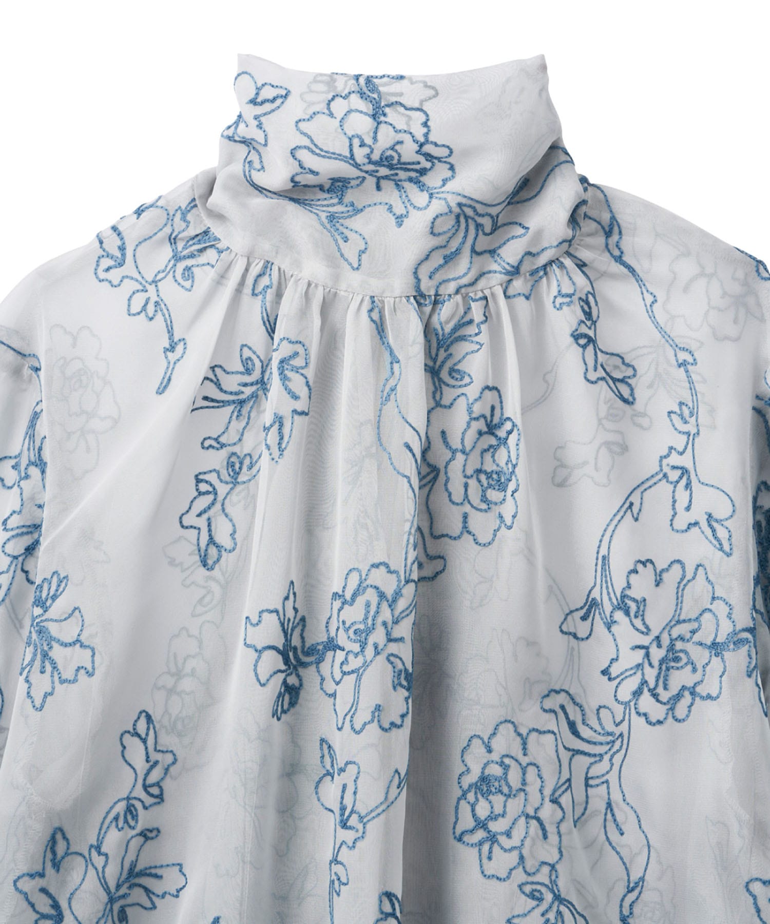 embroidery sheer blouse KnuthMarf