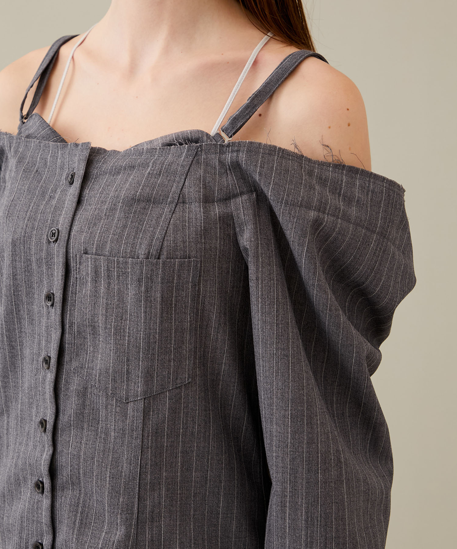 bra off-shoulder 01(FREE GREY): AKIKOAOKI: WOMENS｜ STUDIOUS