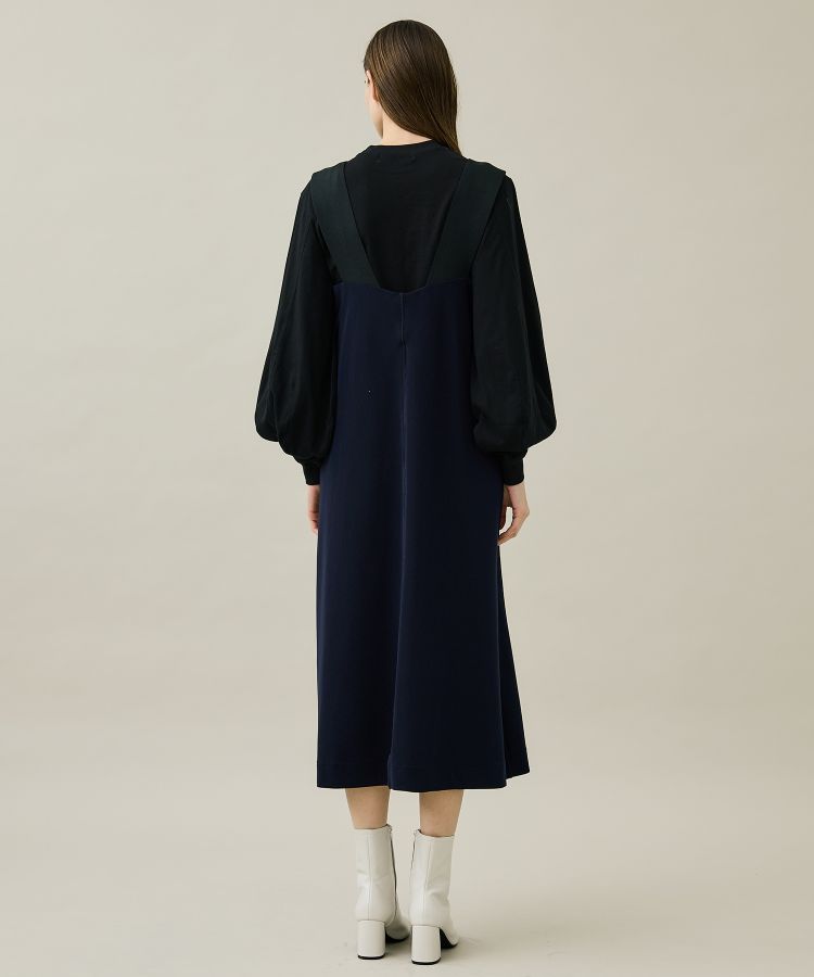 Code pique jersey dress(38 NAVY): TOGA PULLA: WOMENS｜ STUDIOUS