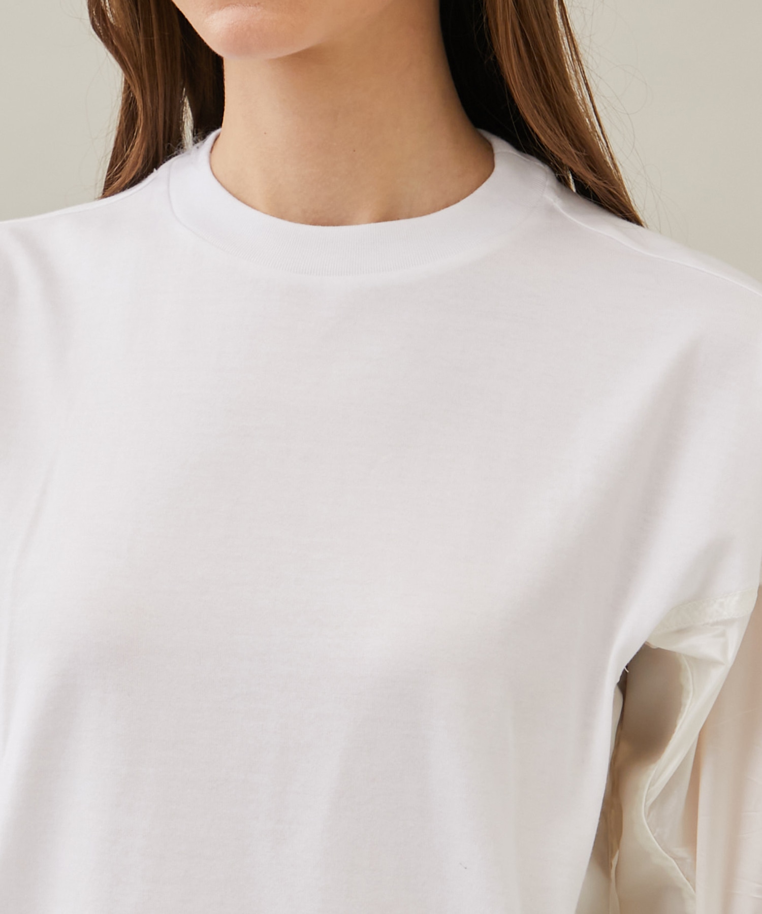 Cotton jersey T-shirt(S WHITE): TOGA PULLA: WOMENS｜ STUDIOUS