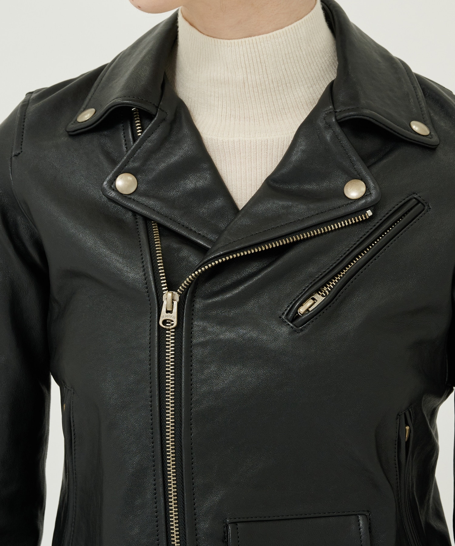 vintage leather THE /a riders jacket beautiful people