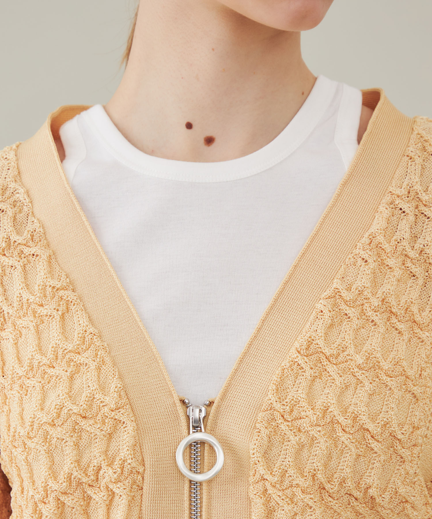 Asunaro Lace Cardigan(36 YELLOW): YOHEI OHNO: WOMENS｜ STUDIOUS