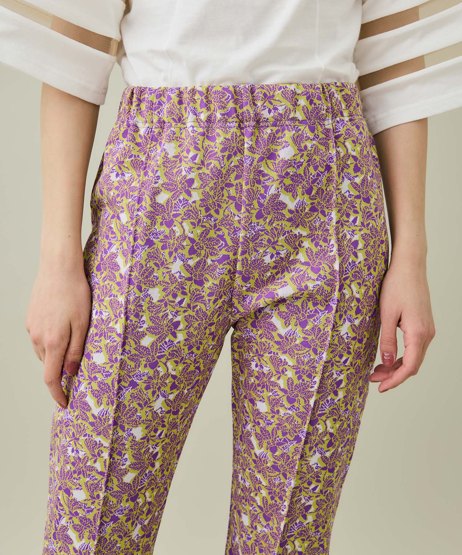 flower jacquard PA(1 PURPLE): FUMIE=TANAKA: WOMENS｜ STUDIOUS