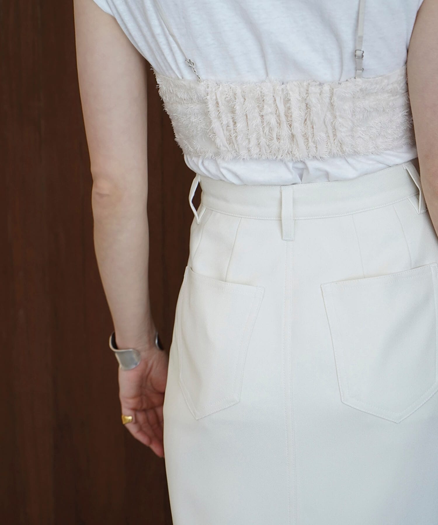 STRAIGHT LONG SKIRT(0 WHITE): CLANE: WOMENS｜ STUDIOUS ONLINE公式