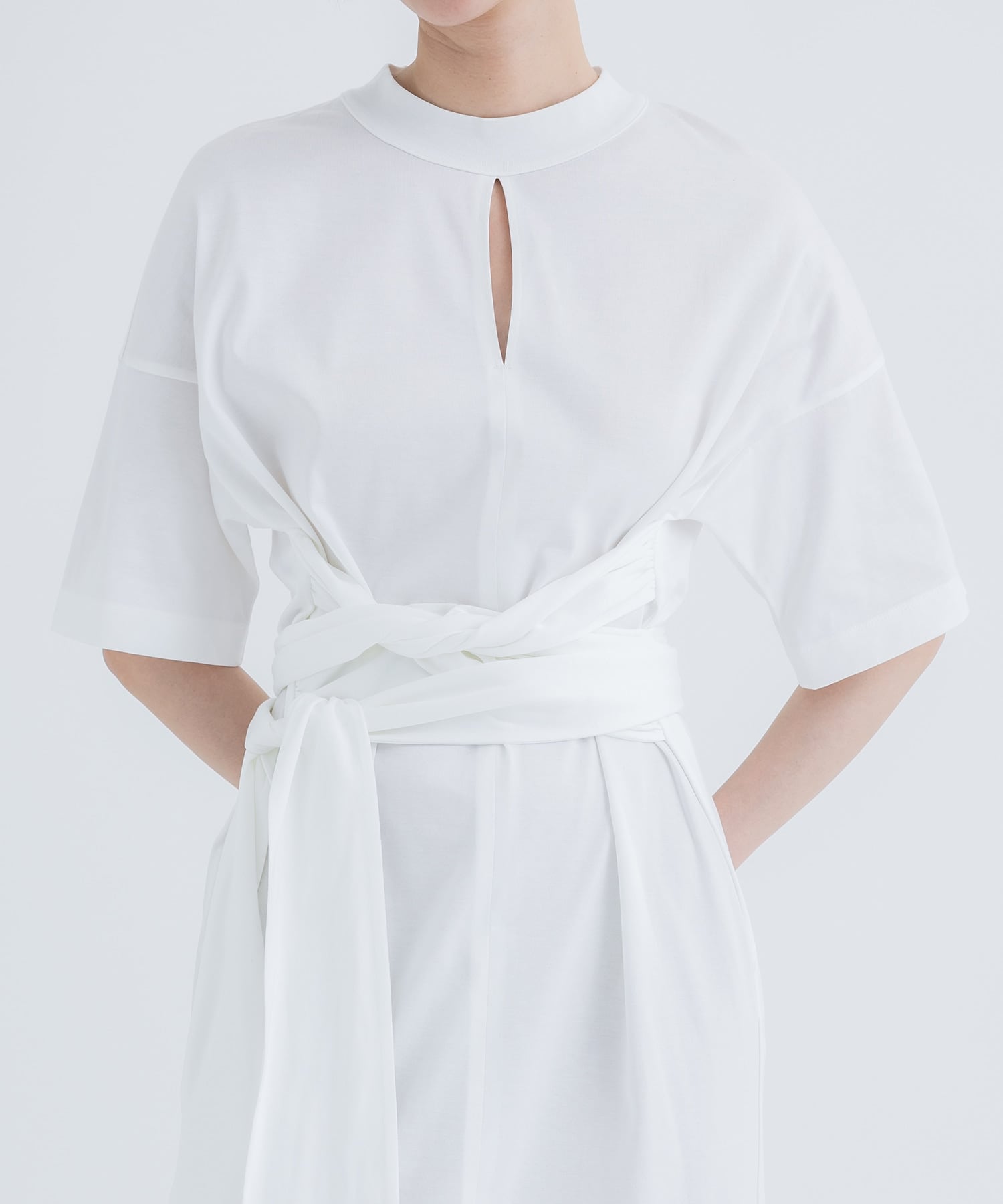 Suvin Cotton Jersey Dress(1 WHITE): Mame Kurogouchi: WOMENS