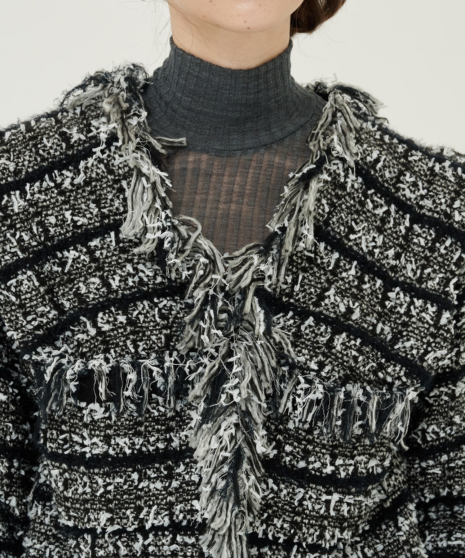 Tweed Knit Jacket(FREE BLACK): STUDIOUS: WOMENS｜ STUDIOUS ONLINE