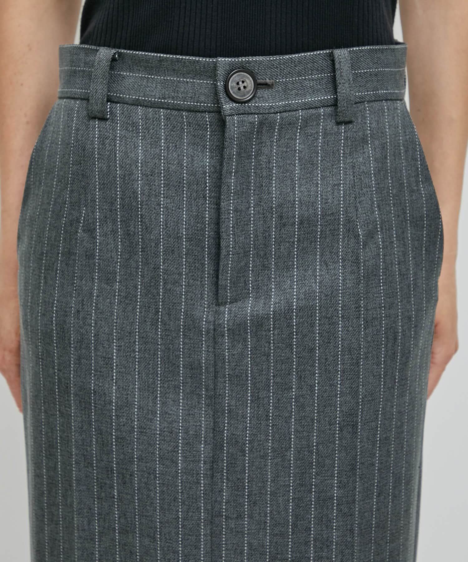 Tailored Pencil Skirt Pinstripe STUDIOUS