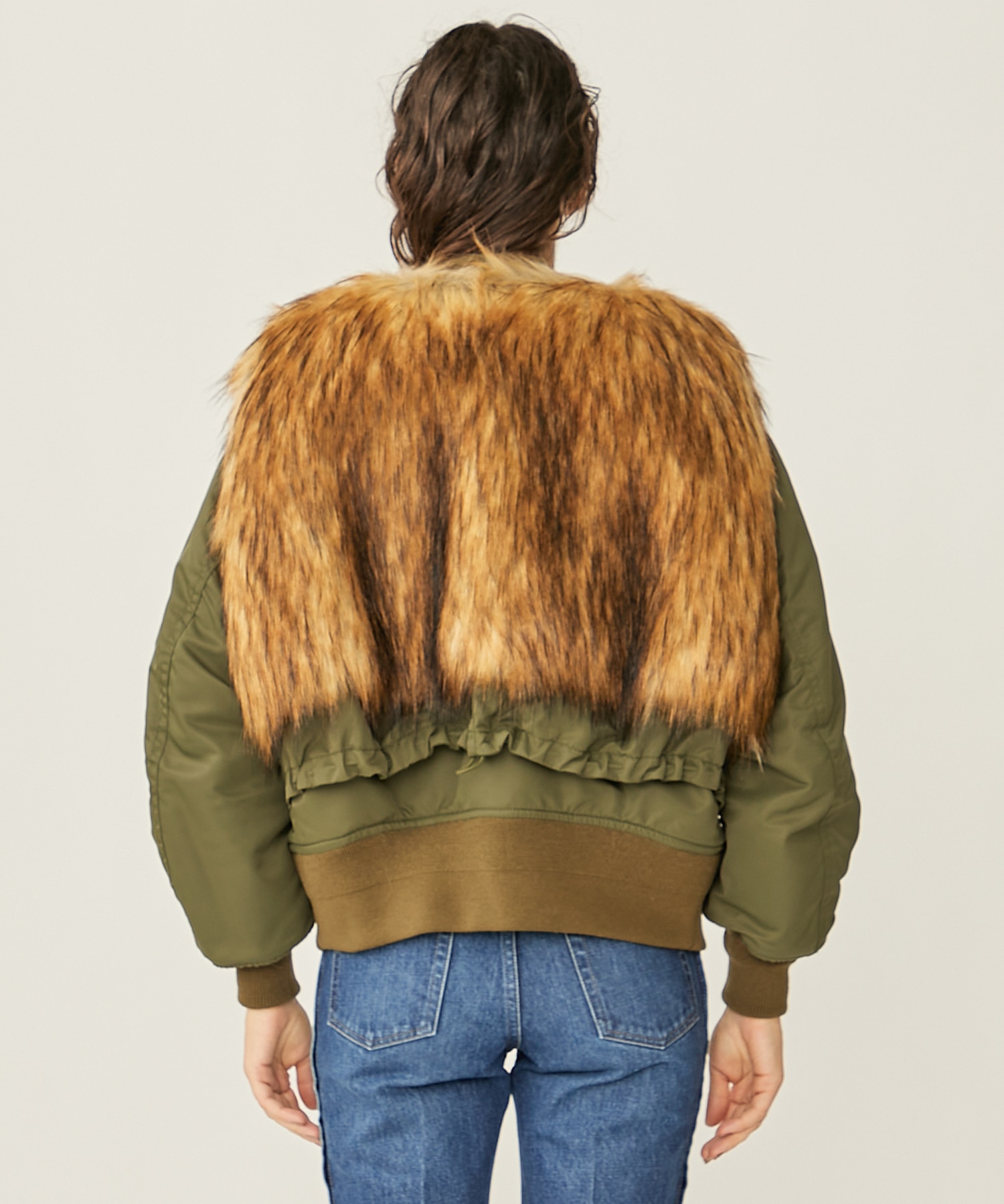 Fur zip blouson TOGA