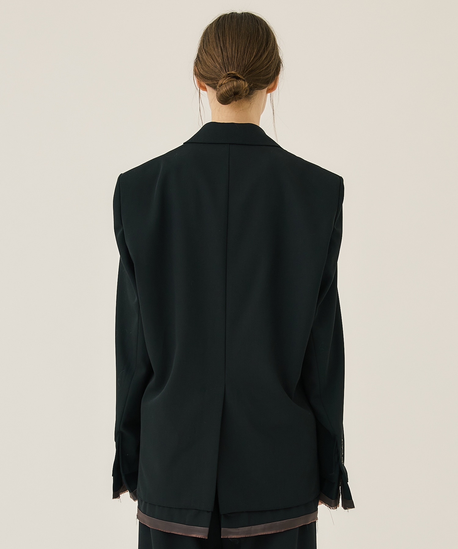 T/W Back Satin Blazer Maison MIHARA YASUHIRO