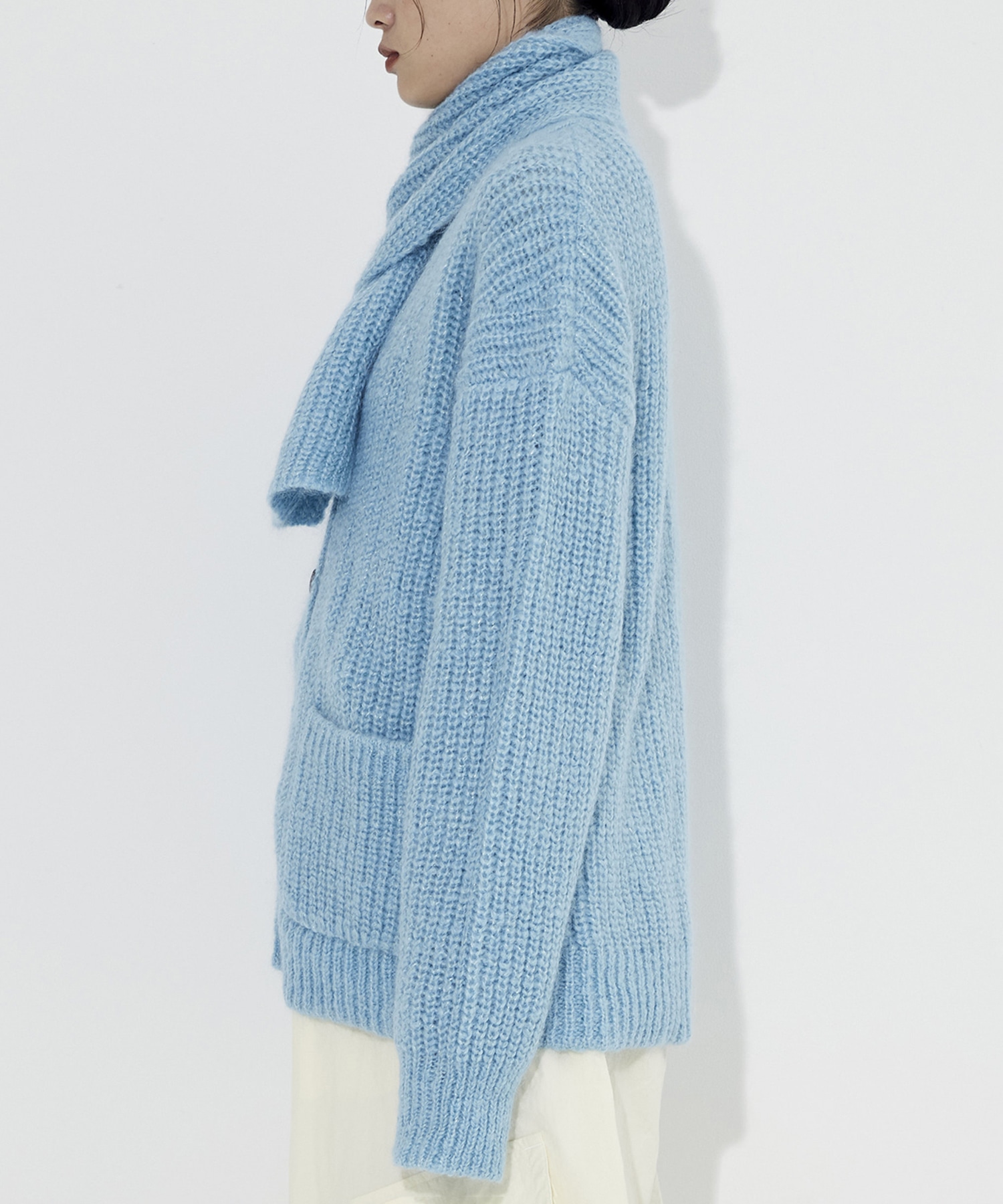 Soft Mohair Knit Cardigan STUDIOUS